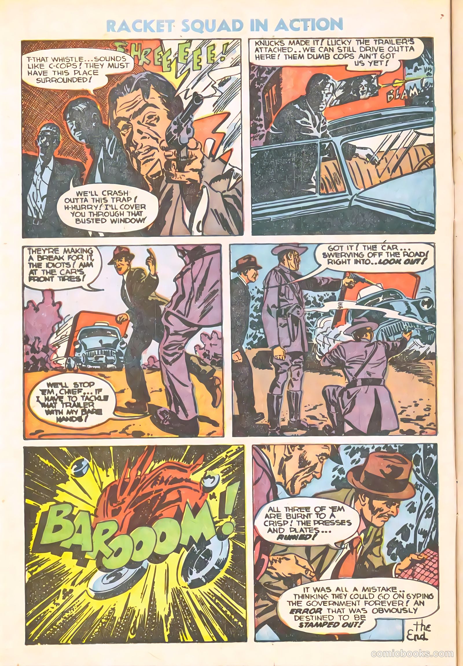 Racket Squad in Action #10 (1954) — page 10 of 36