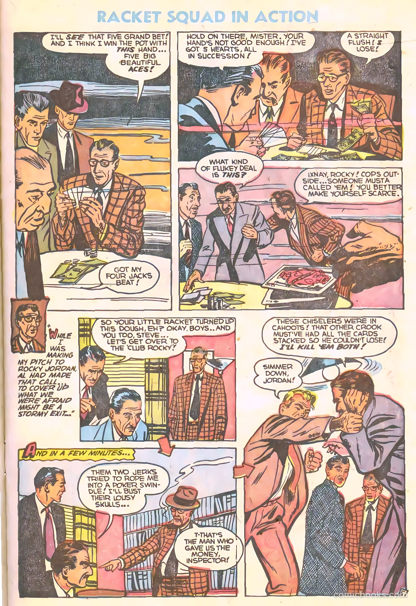 Racket Squad in Action #10 (1954) — page 15 of 36