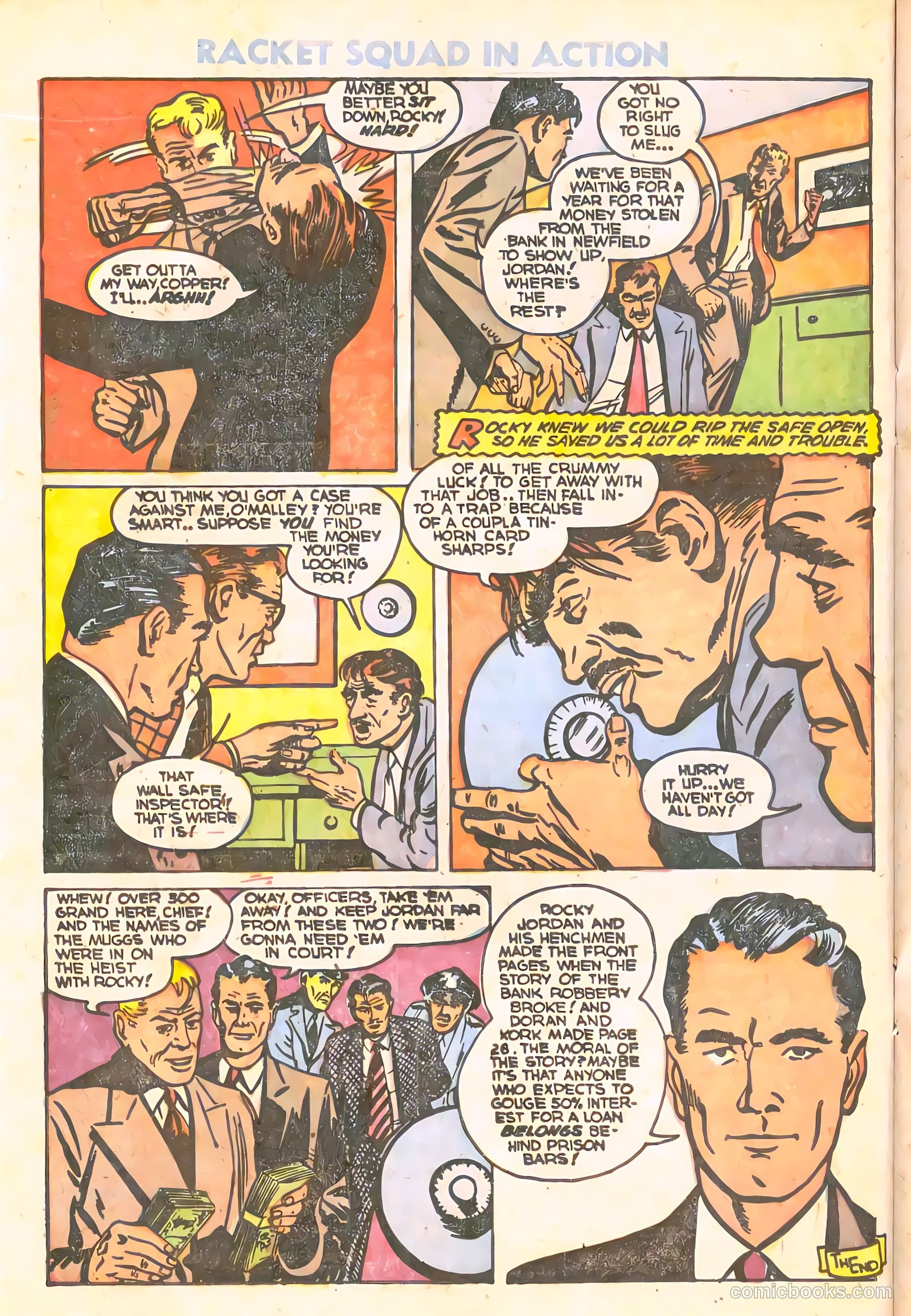 Racket Squad in Action #10 (1954) — page 16 of 36