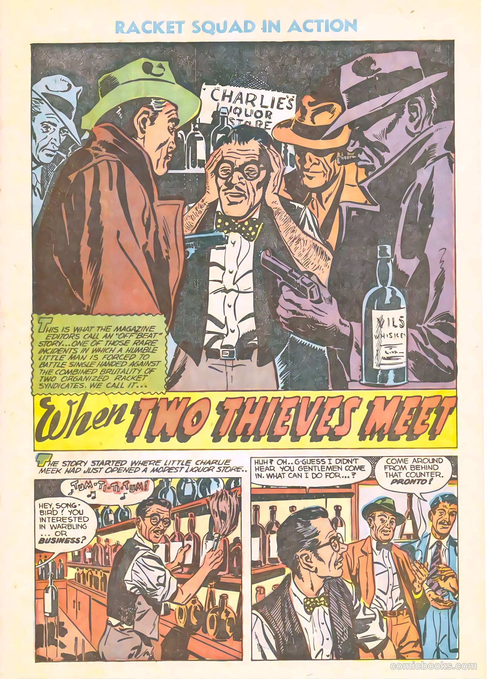 Racket Squad in Action #10 (1954) — page 19 of 36