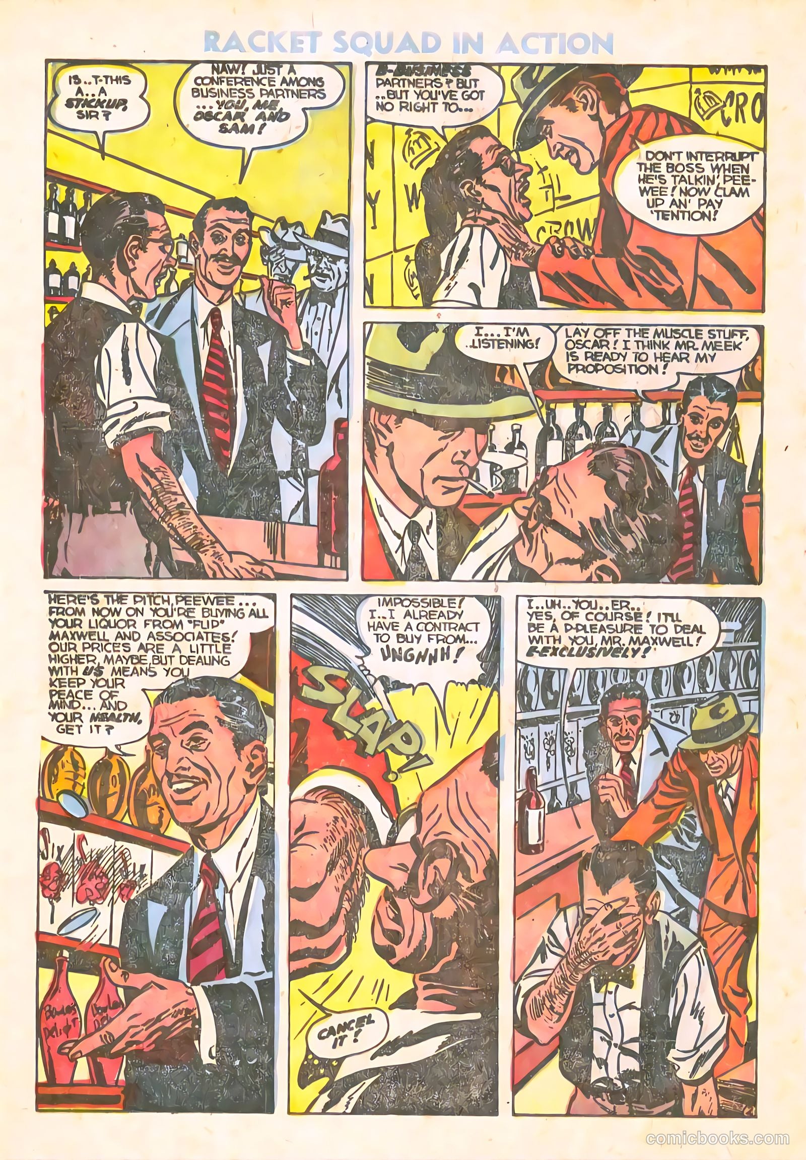 Racket Squad in Action #10 (1954) — page 20 of 36