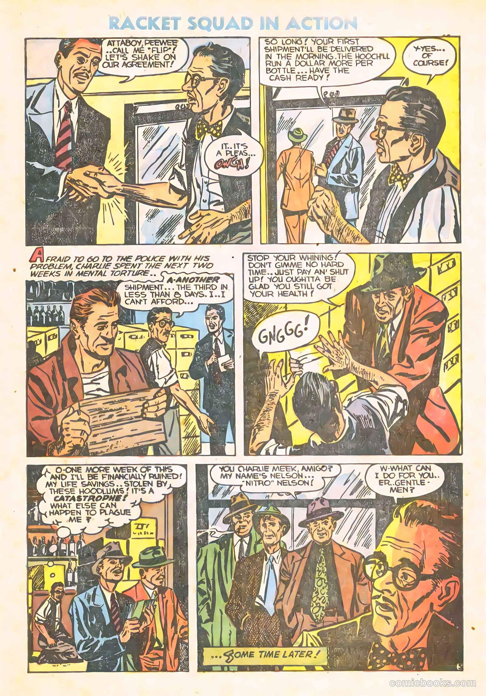 Racket Squad in Action #10 (1954) — page 21 of 36