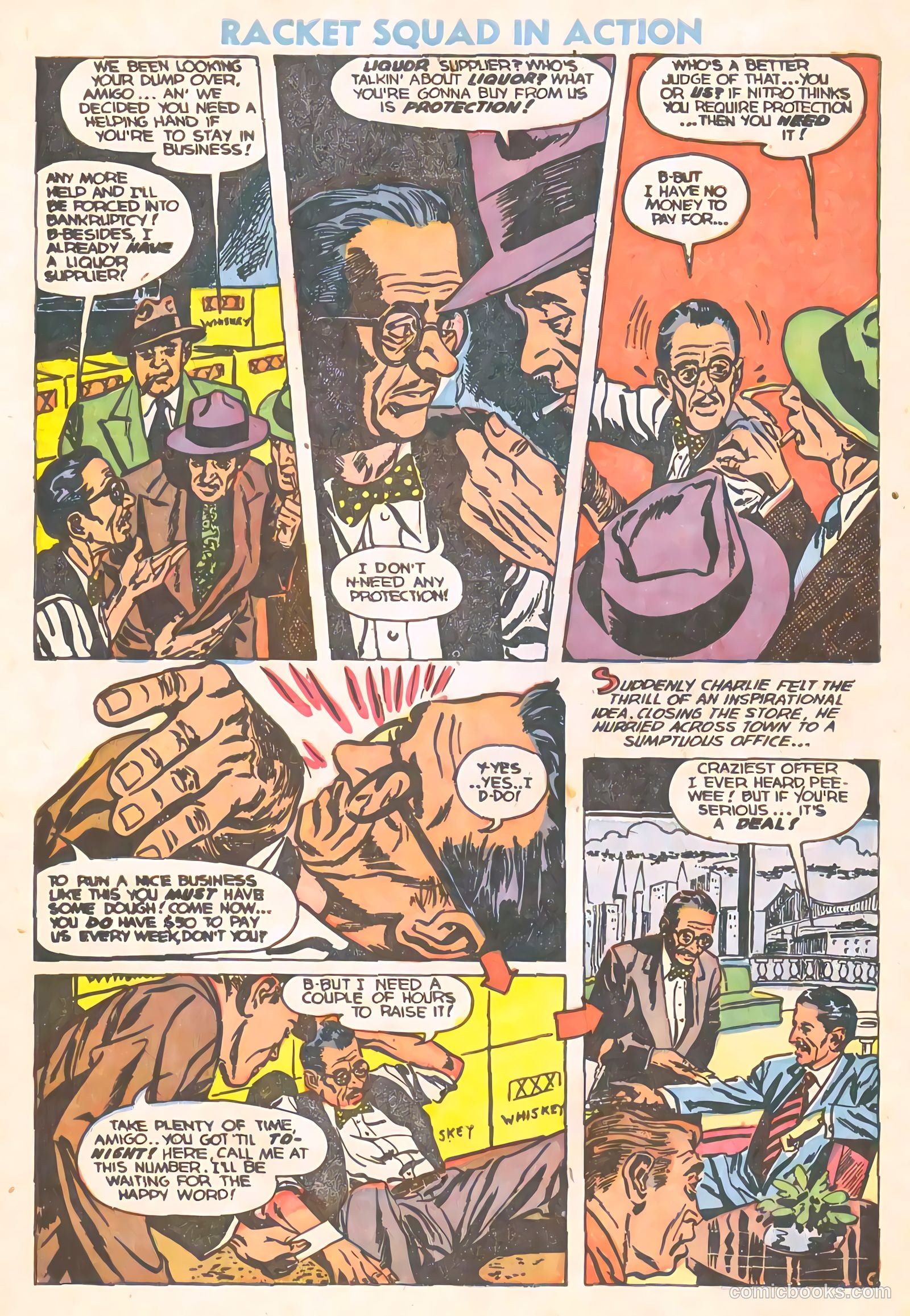 Racket Squad in Action #10 (1954) — page 22 of 36