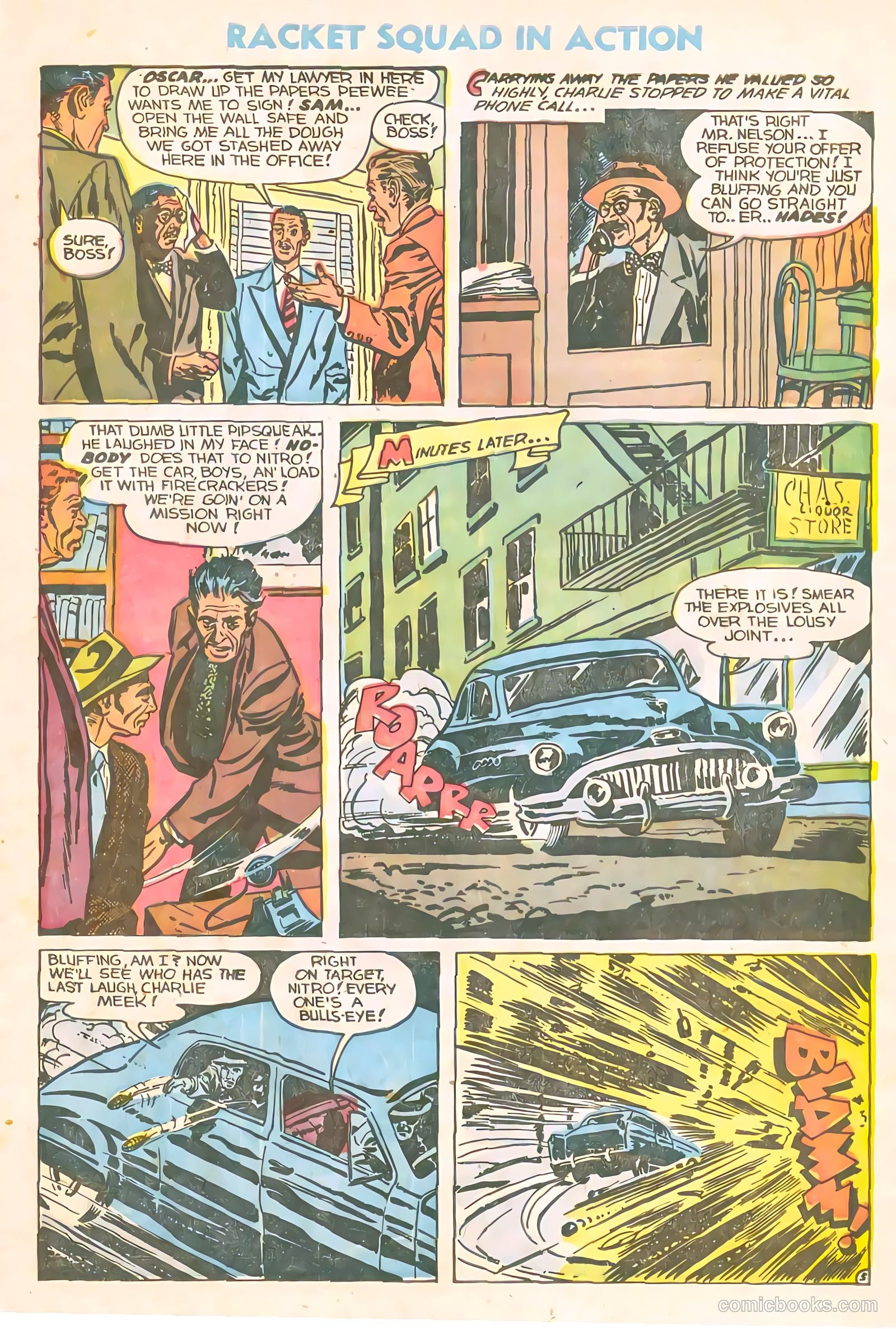 Racket Squad in Action #10 (1954) — page 23 of 36
