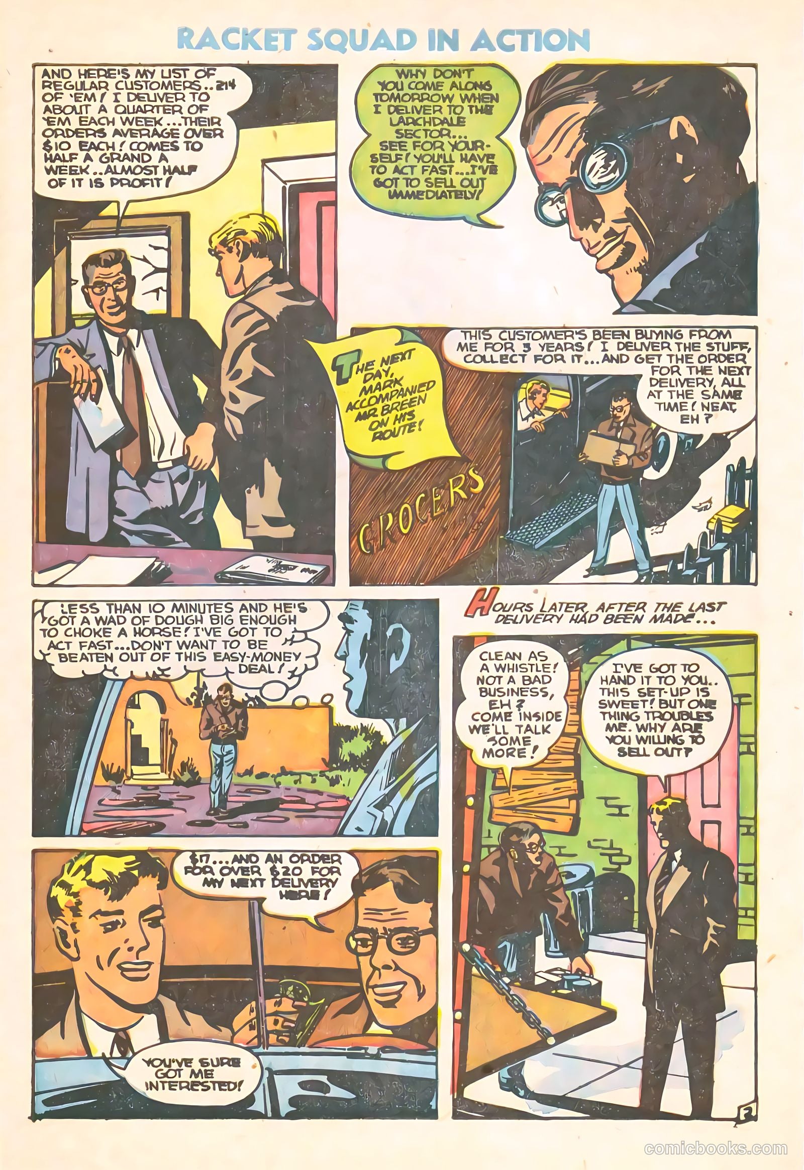 Racket Squad in Action #10 (1954) — page 27 of 36