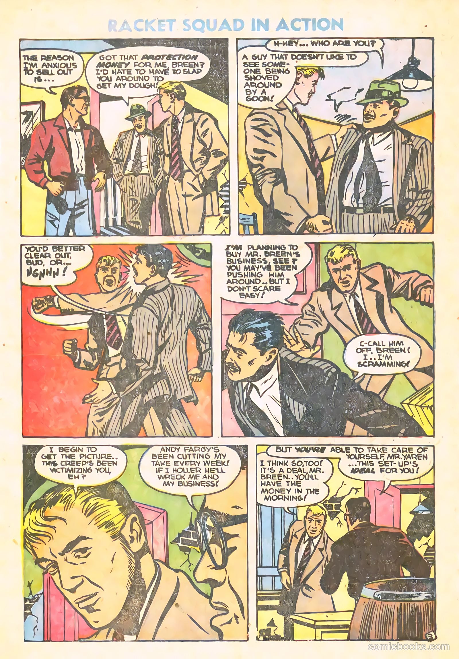Racket Squad in Action #10 (1954) — page 28 of 36