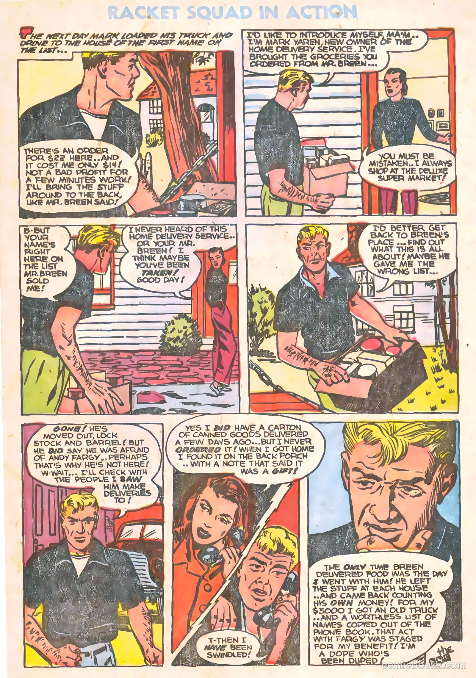 Racket Squad in Action #10 (1954) — page 29 of 36