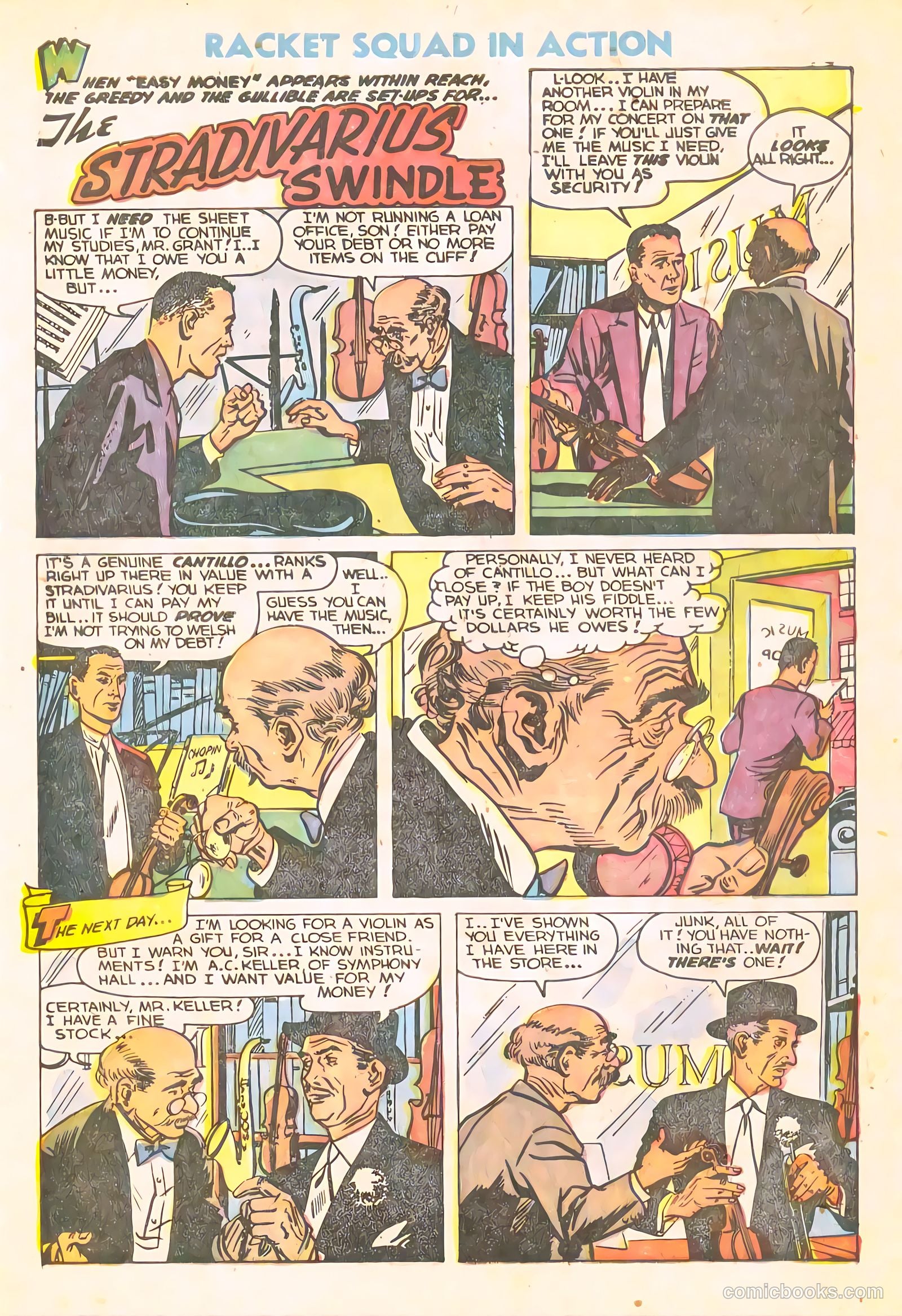 Racket Squad in Action #10 (1954) — page 30 of 36