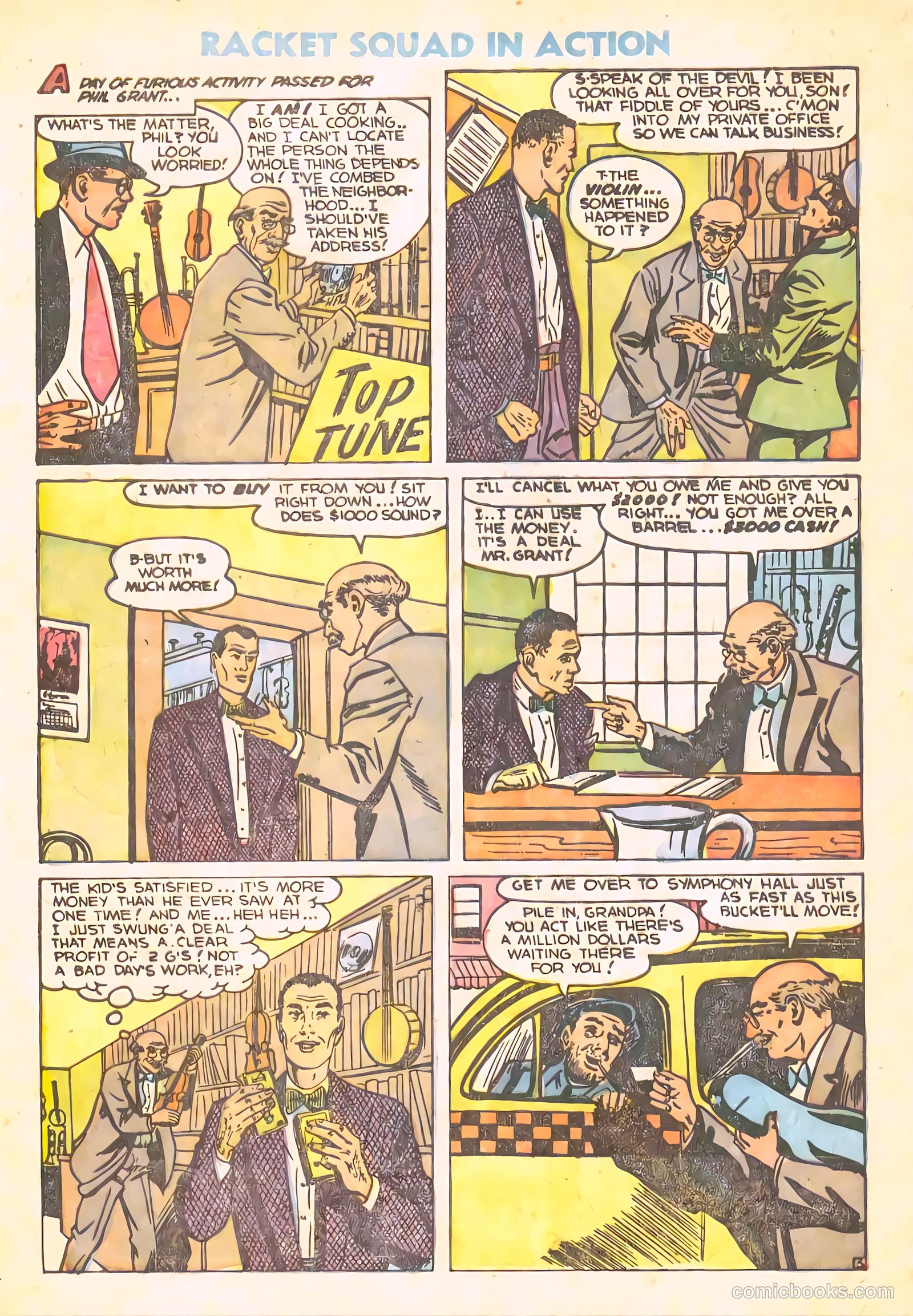 Racket Squad in Action #10 (1954) — page 32 of 36