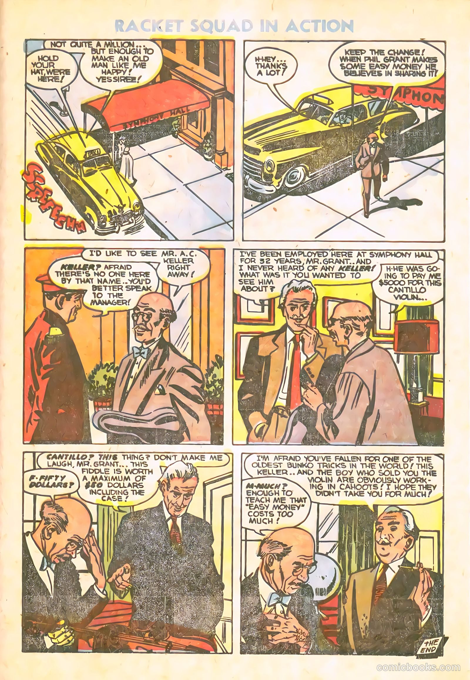 Racket Squad in Action #10 (1954) — page 33 of 36