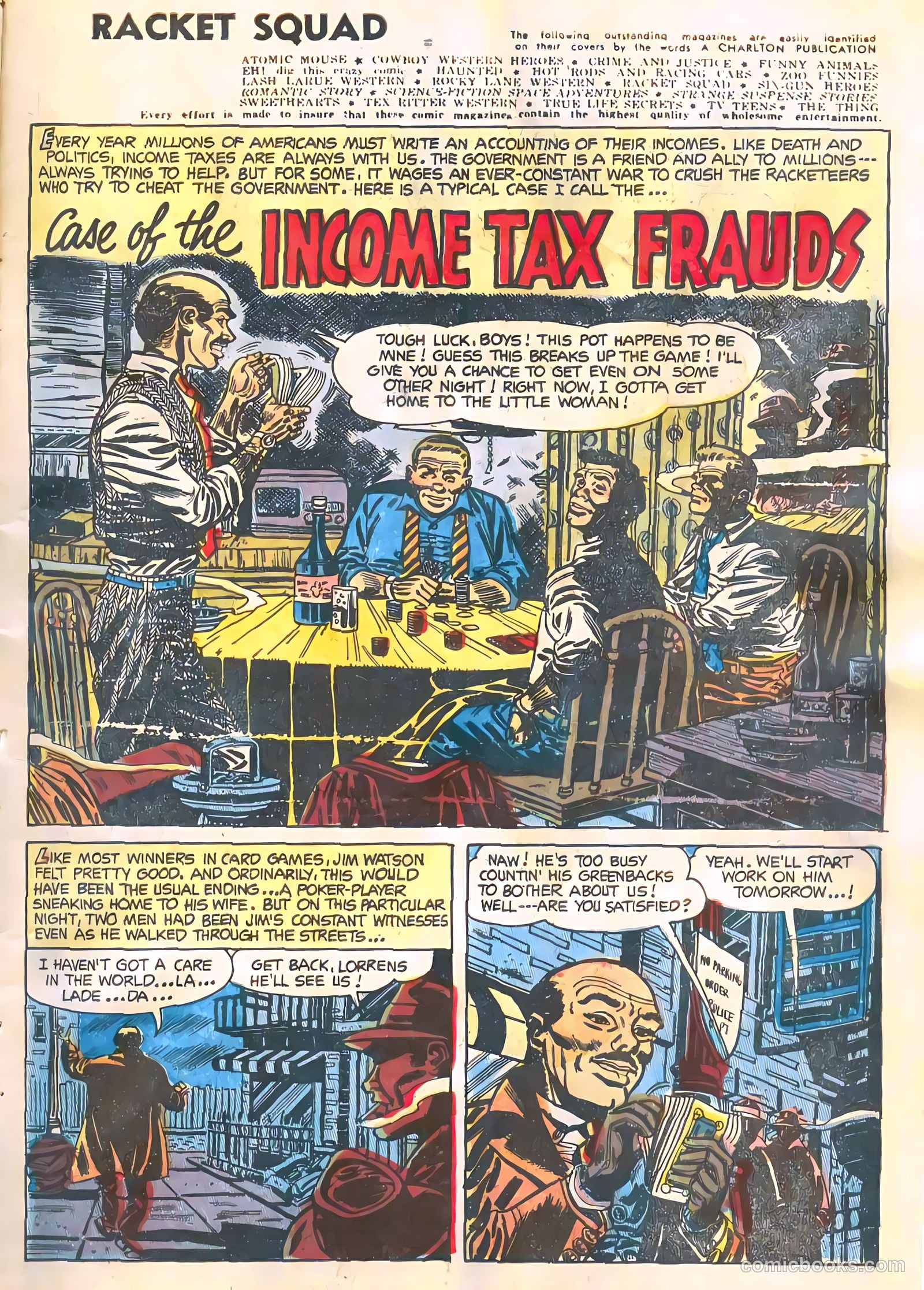 Racket Squad in Action #11 (1954) — page 3 of 36