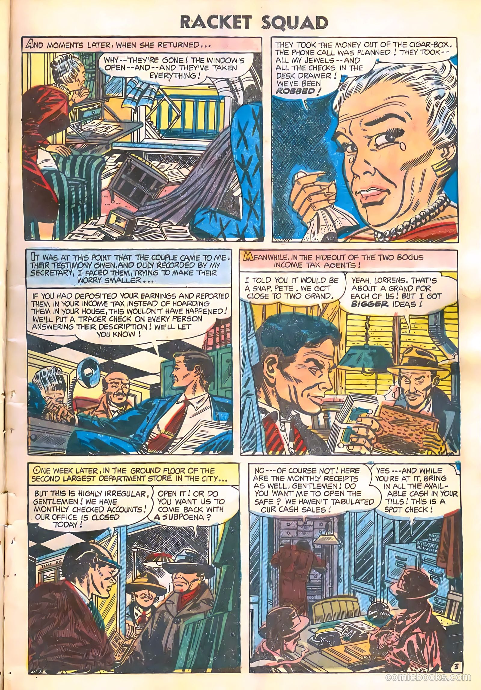Racket Squad in Action #11 (1954) — page 5 of 36