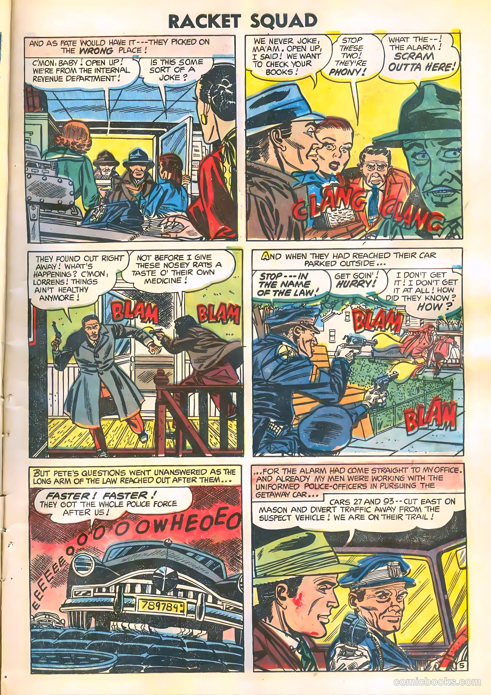 Racket Squad in Action #11 (1954) — page 7 of 36