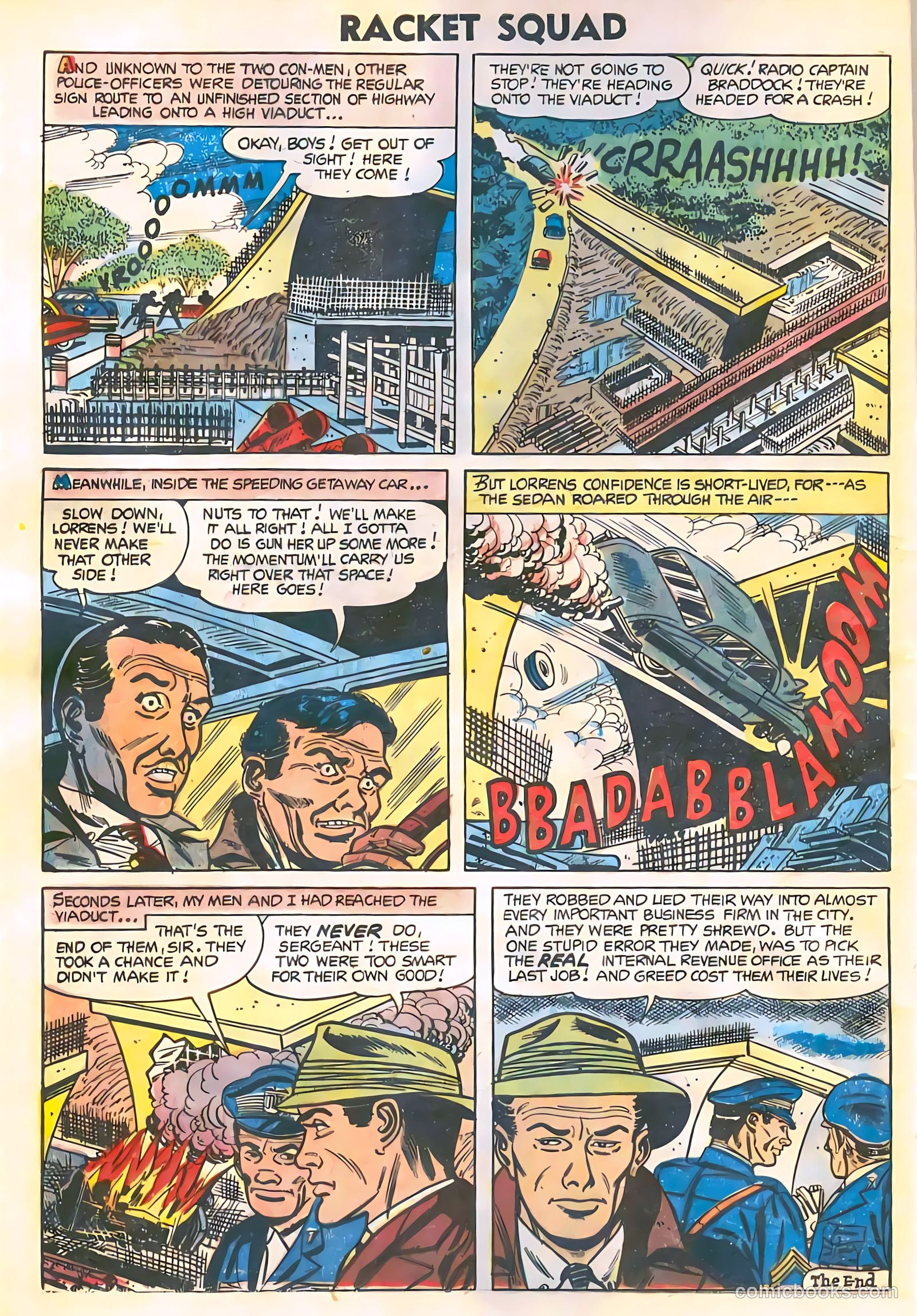 Racket Squad in Action #11 (1954) — page 8 of 36