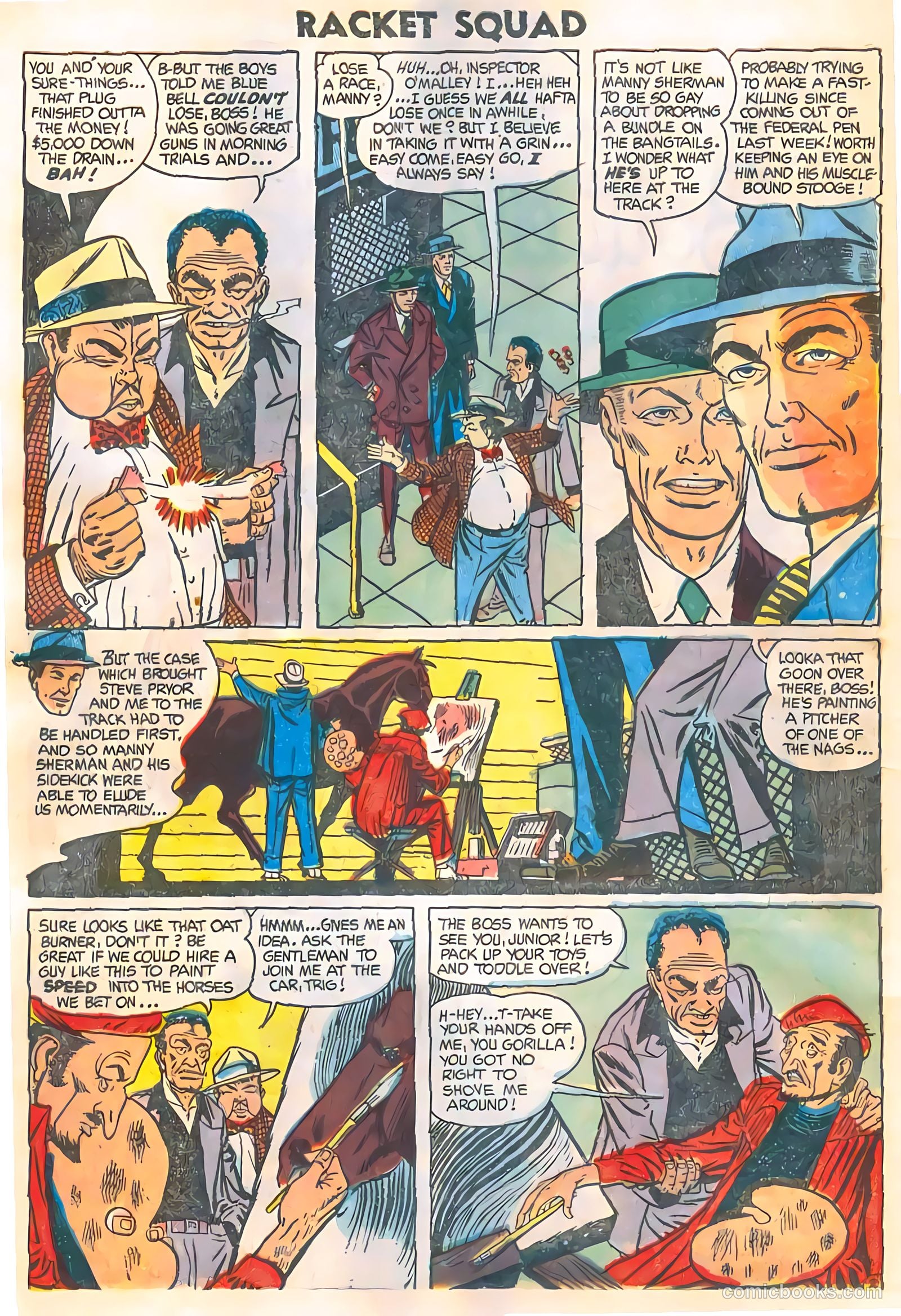 Racket Squad in Action #11 (1954) — page 10 of 36