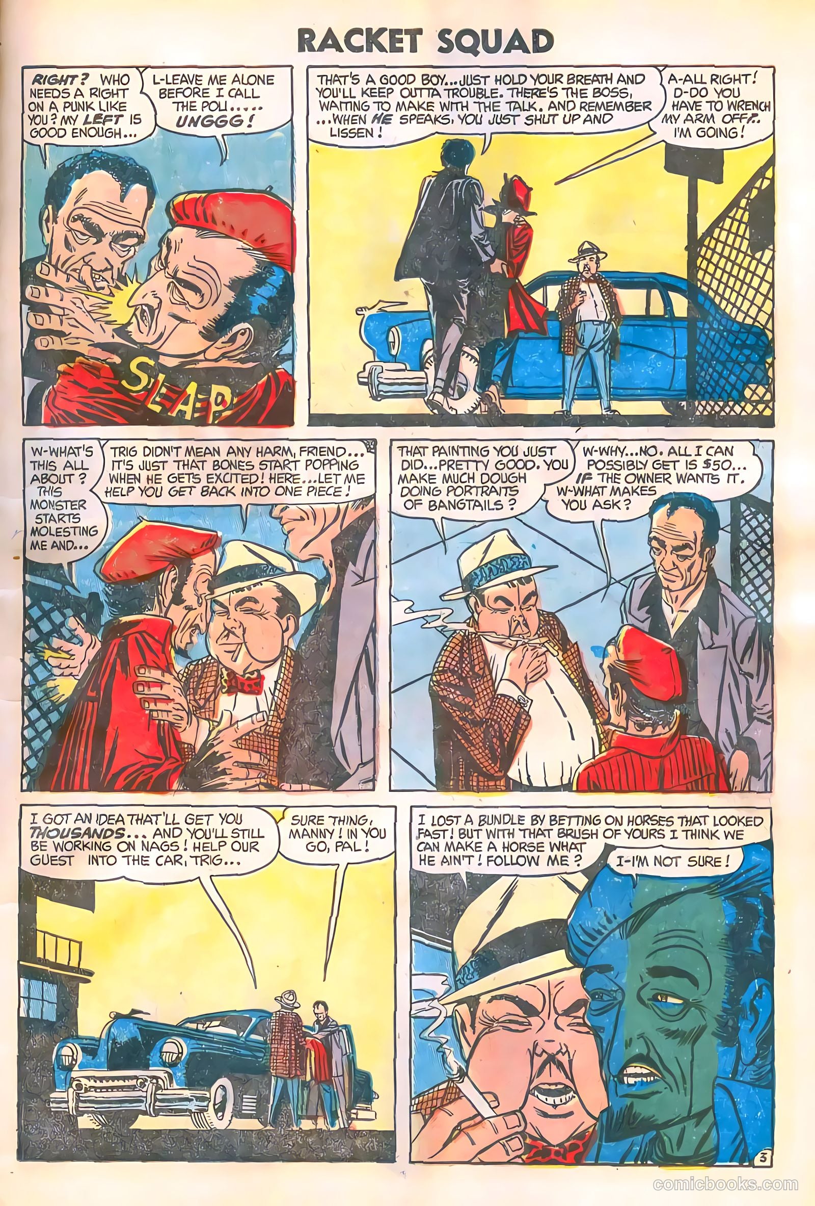 Racket Squad in Action #11 (1954) — page 11 of 36