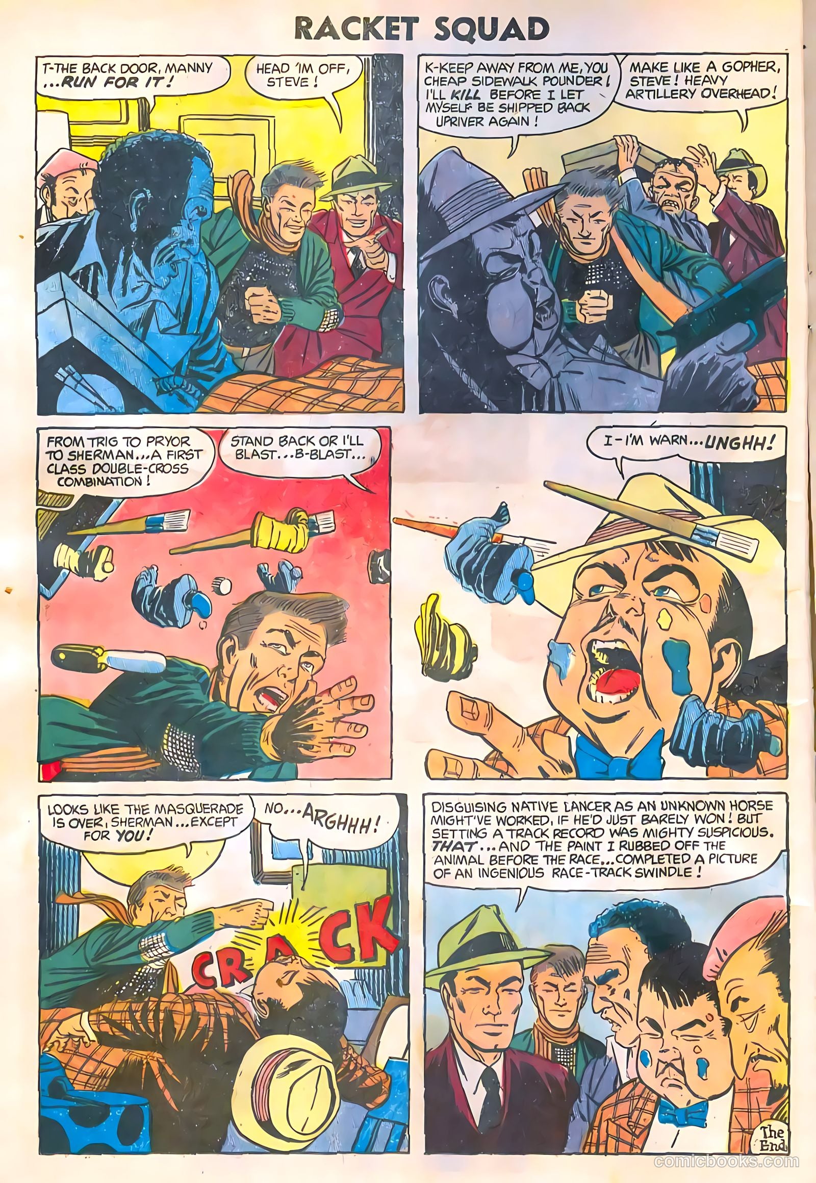 Racket Squad in Action #11 (1954) — page 16 of 36
