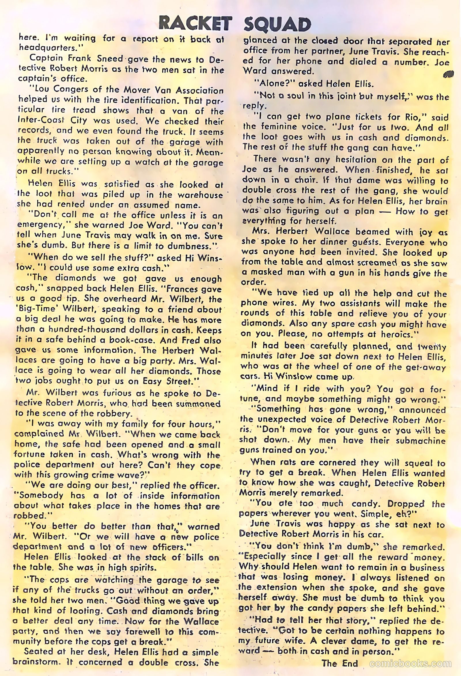 Racket Squad in Action #11 (1954) — page 18 of 36