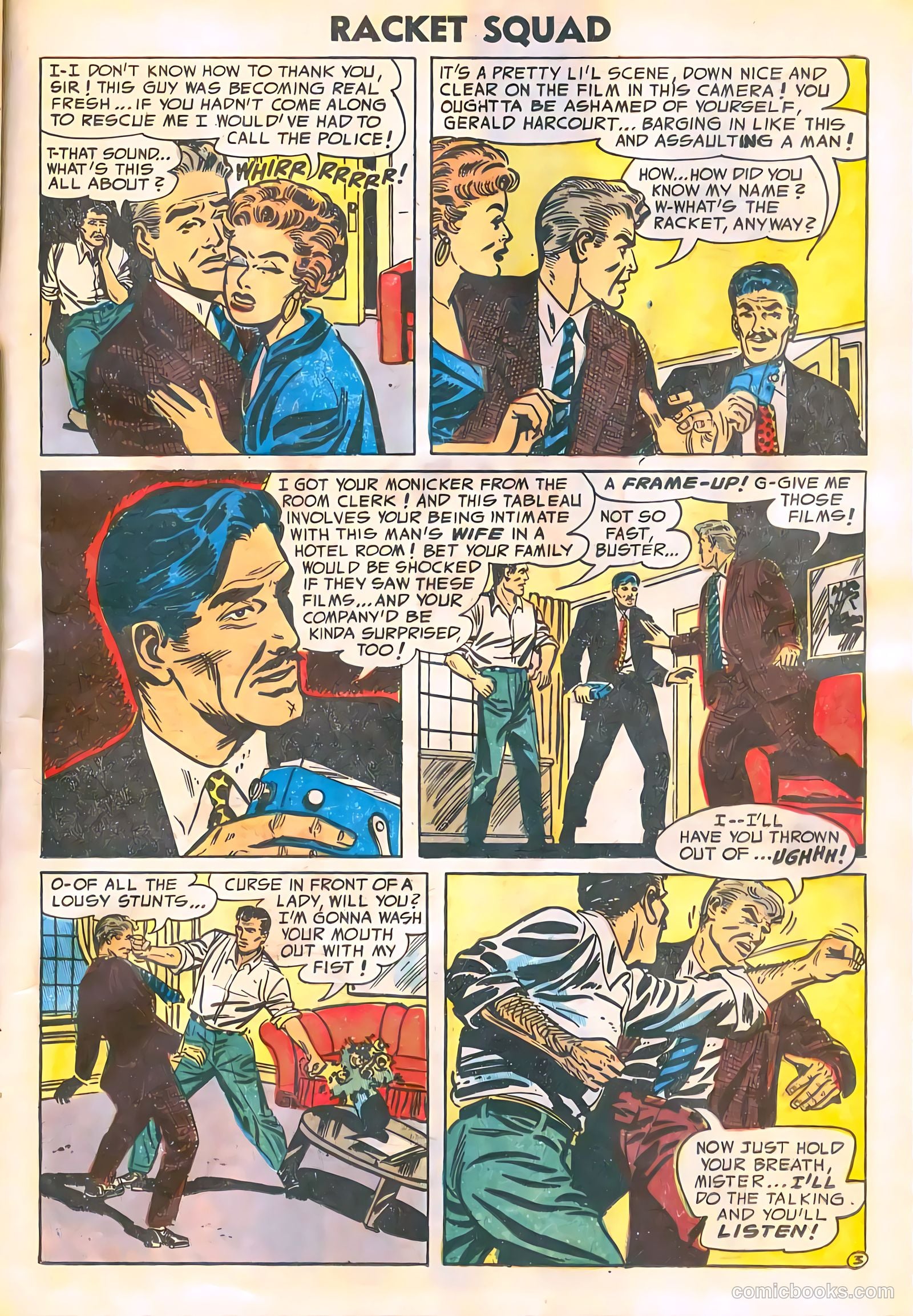 Racket Squad in Action #11 (1954) — page 21 of 36
