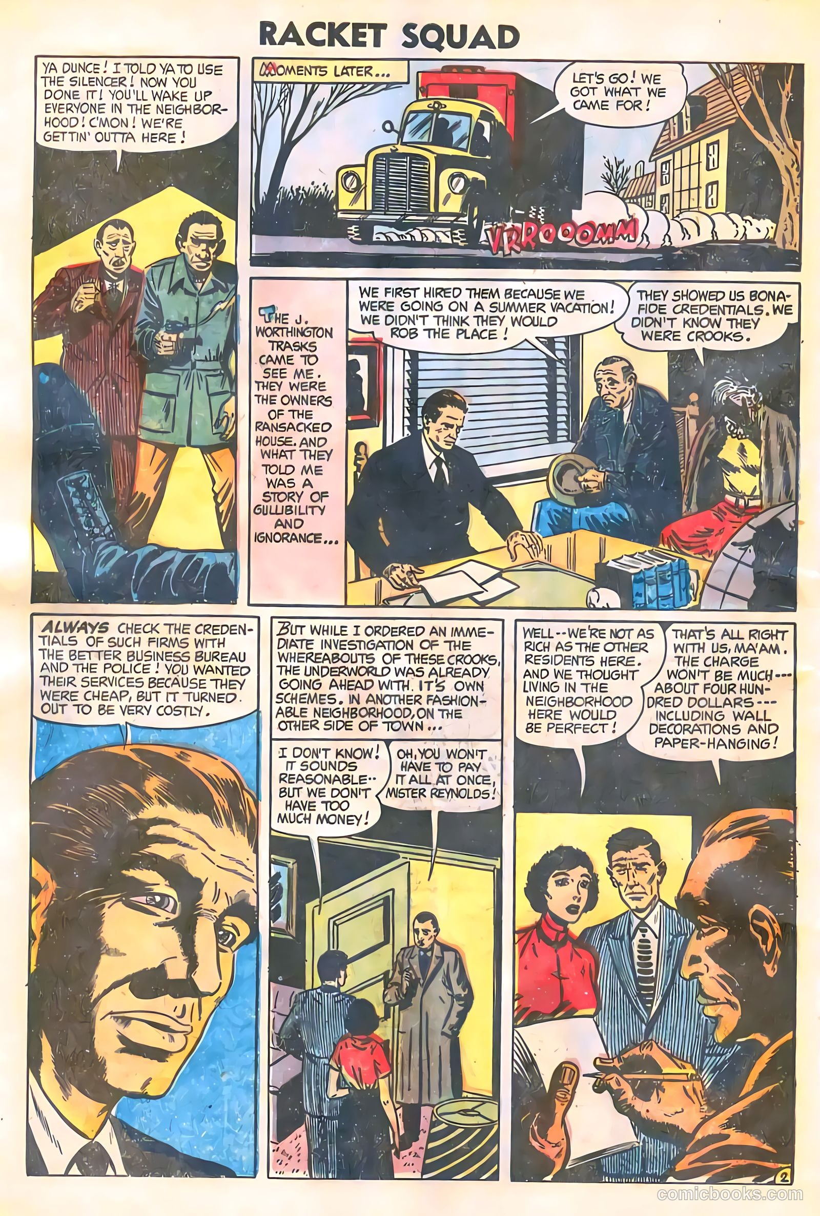 Racket Squad in Action #11 (1954) — page 28 of 36