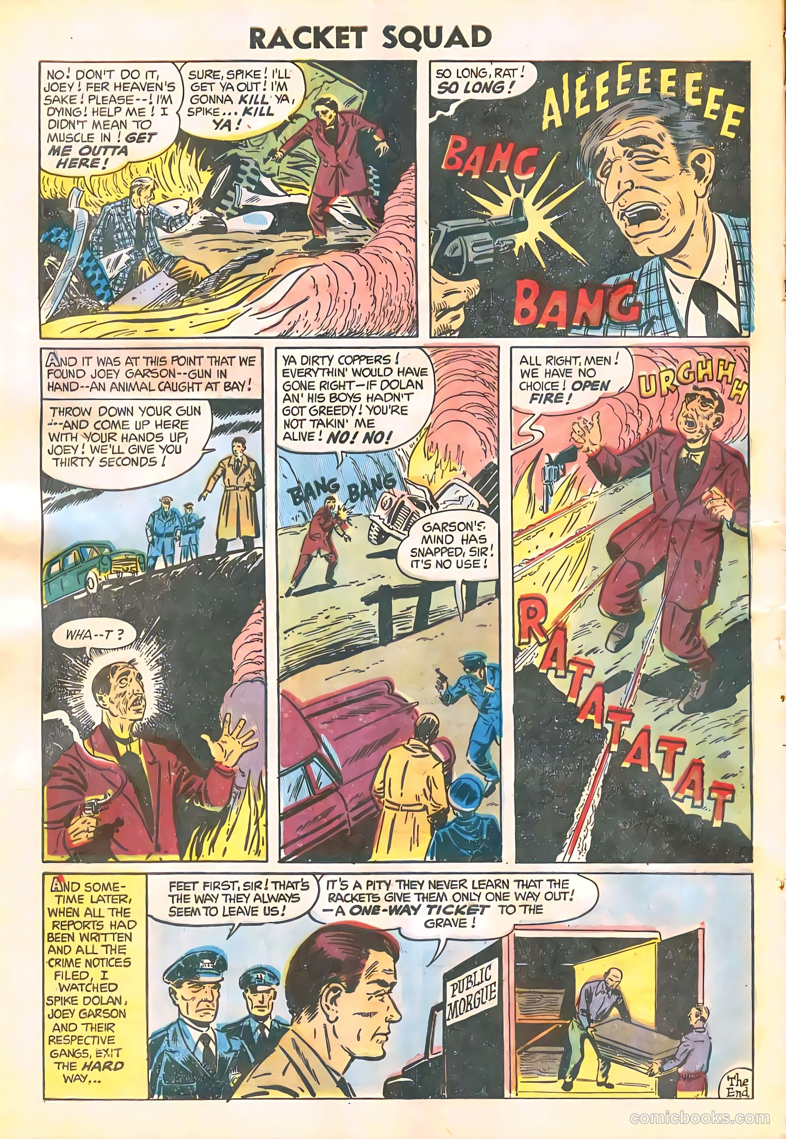 Racket Squad in Action #11 (1954) — page 32 of 36