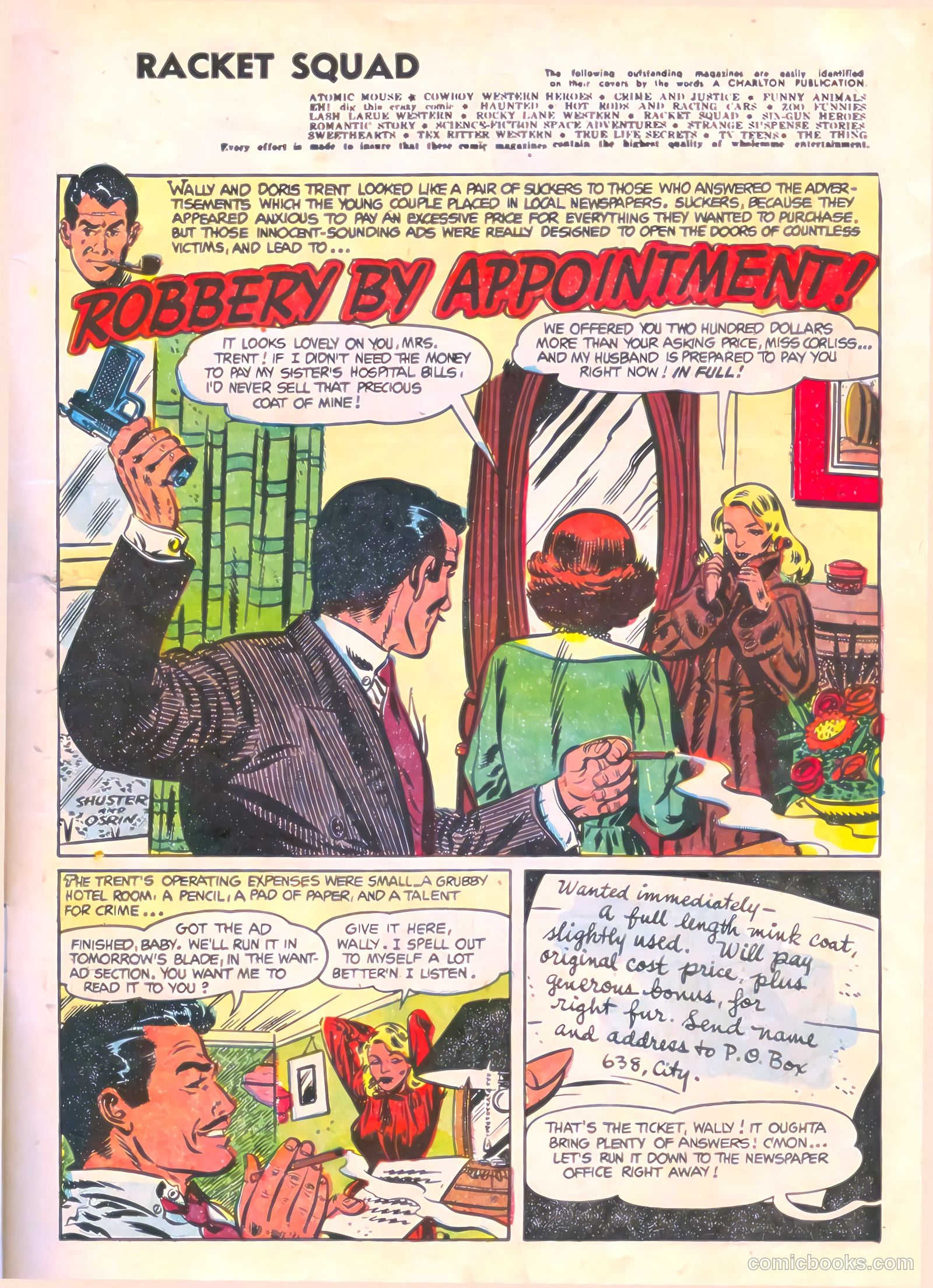 Racket Squad in Action #12 (1954) — page 3 of 36