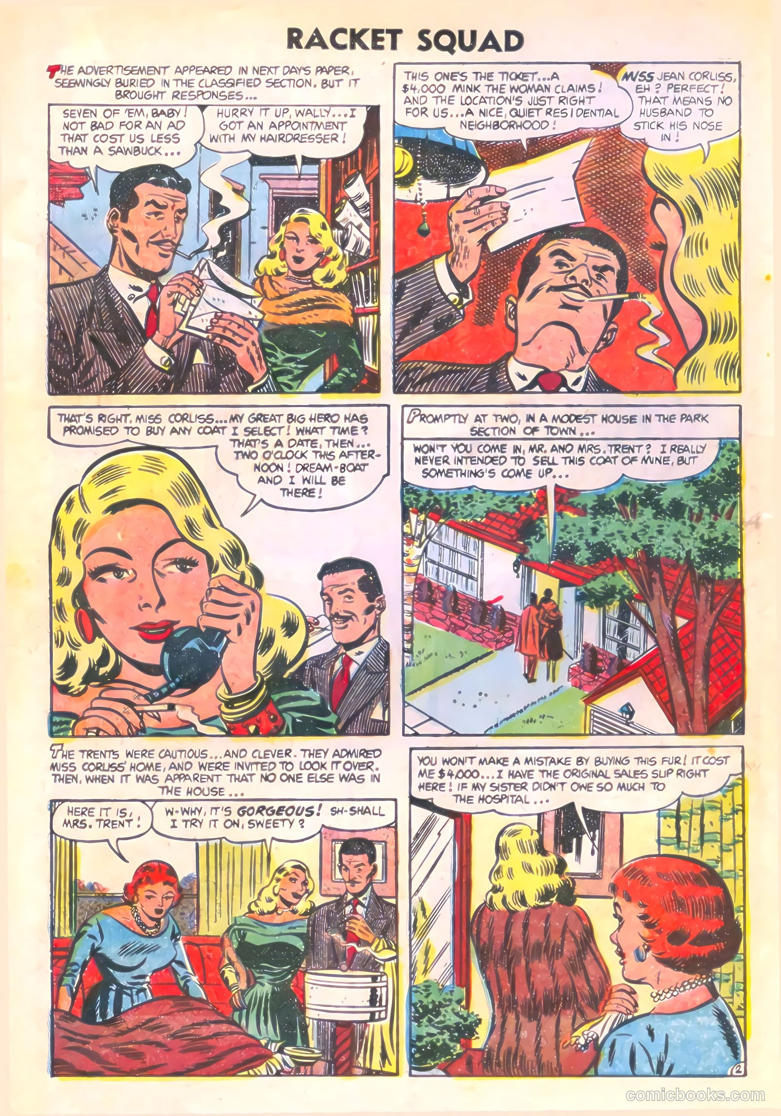 Racket Squad in Action #12 (1954) — page 4 of 36