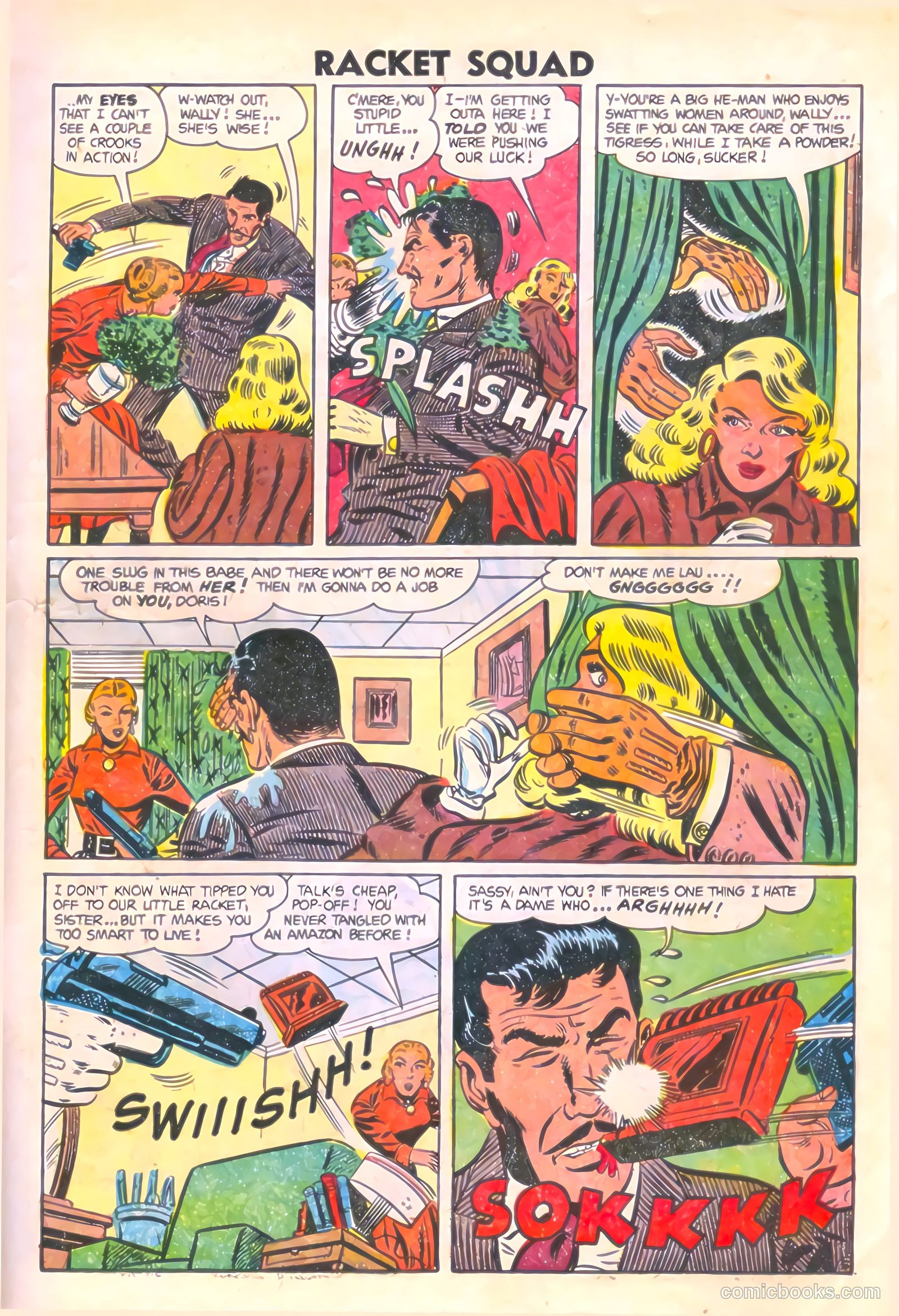Racket Squad in Action #12 (1954) — page 7 of 36