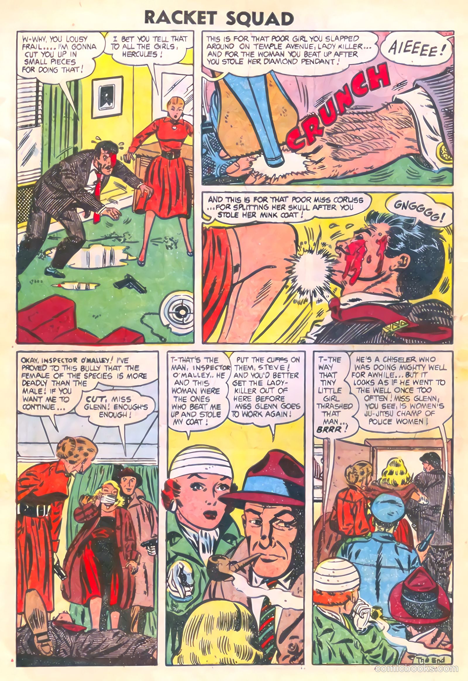 Racket Squad in Action #12 (1954) — page 8 of 36