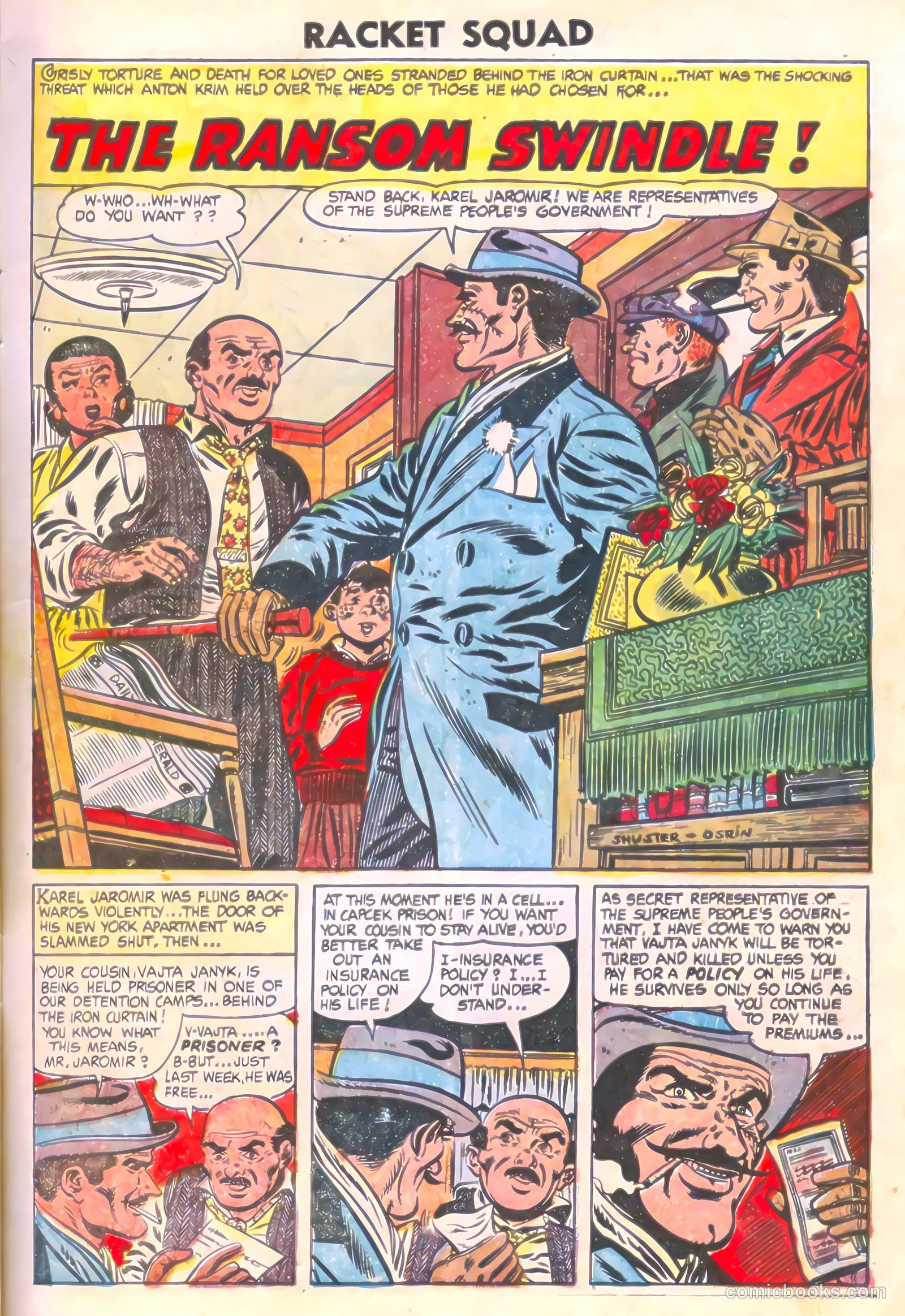 Racket Squad in Action #12 (1954) — page 9 of 36