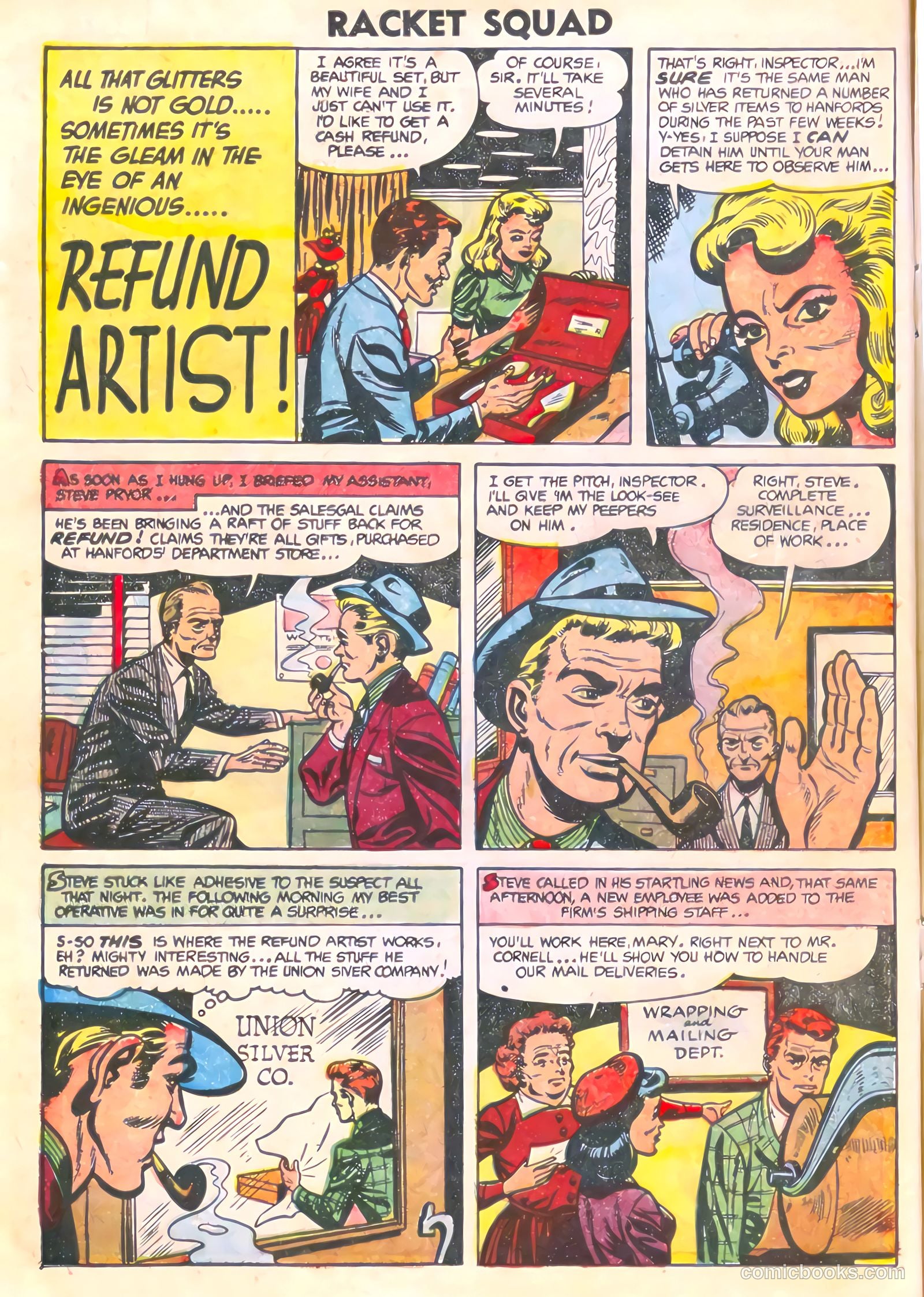 Racket Squad in Action #12 (1954) — page 16 of 36