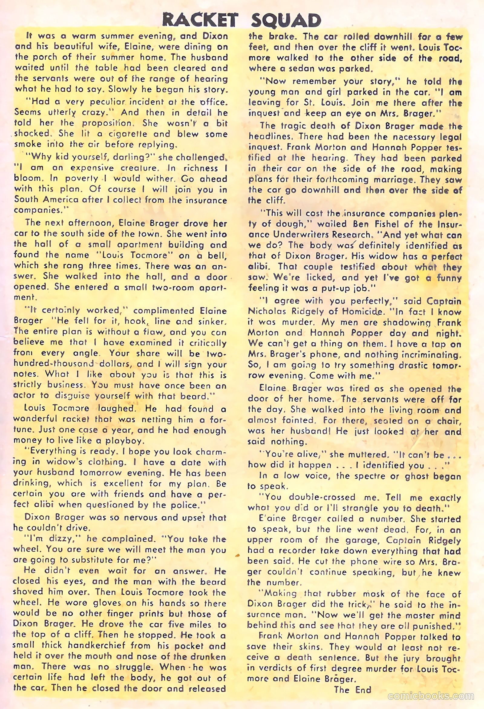 Racket Squad in Action #12 (1954) — page 19 of 36