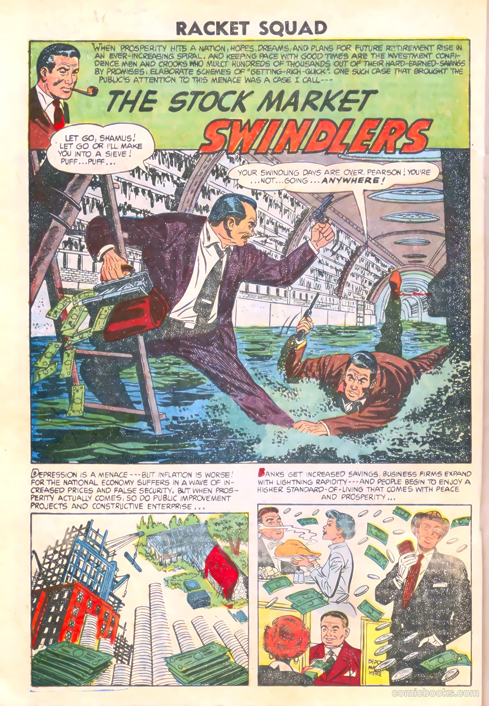 Racket Squad in Action #12 (1954) — page 20 of 36