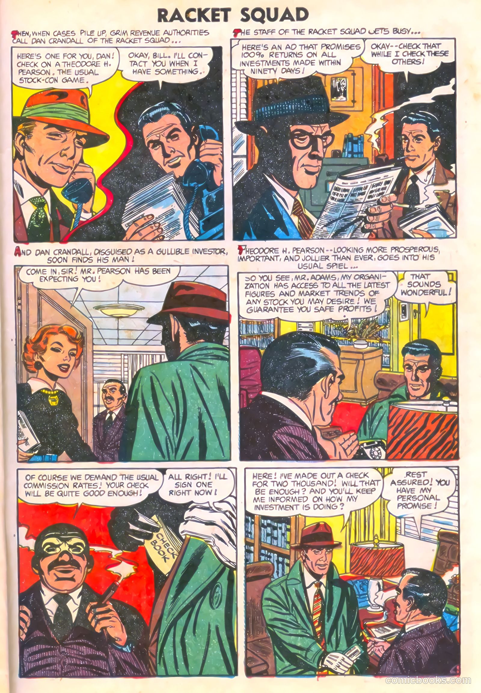 Racket Squad in Action #12 (1954) — page 23 of 36