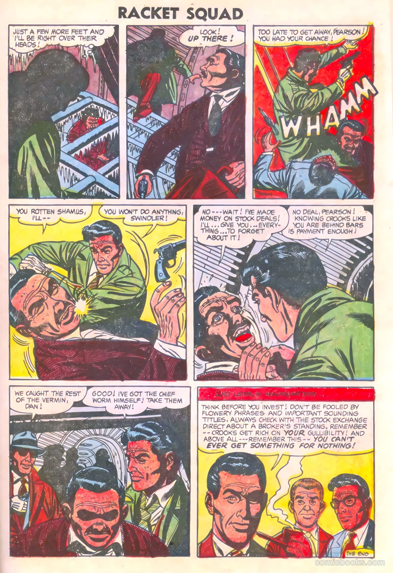 Racket Squad in Action #12 (1954) — page 25 of 36
