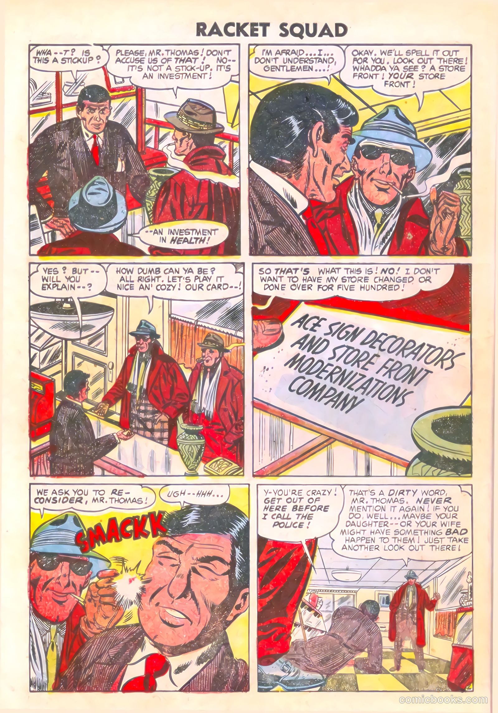 Racket Squad in Action #12 (1954) — page 28 of 36