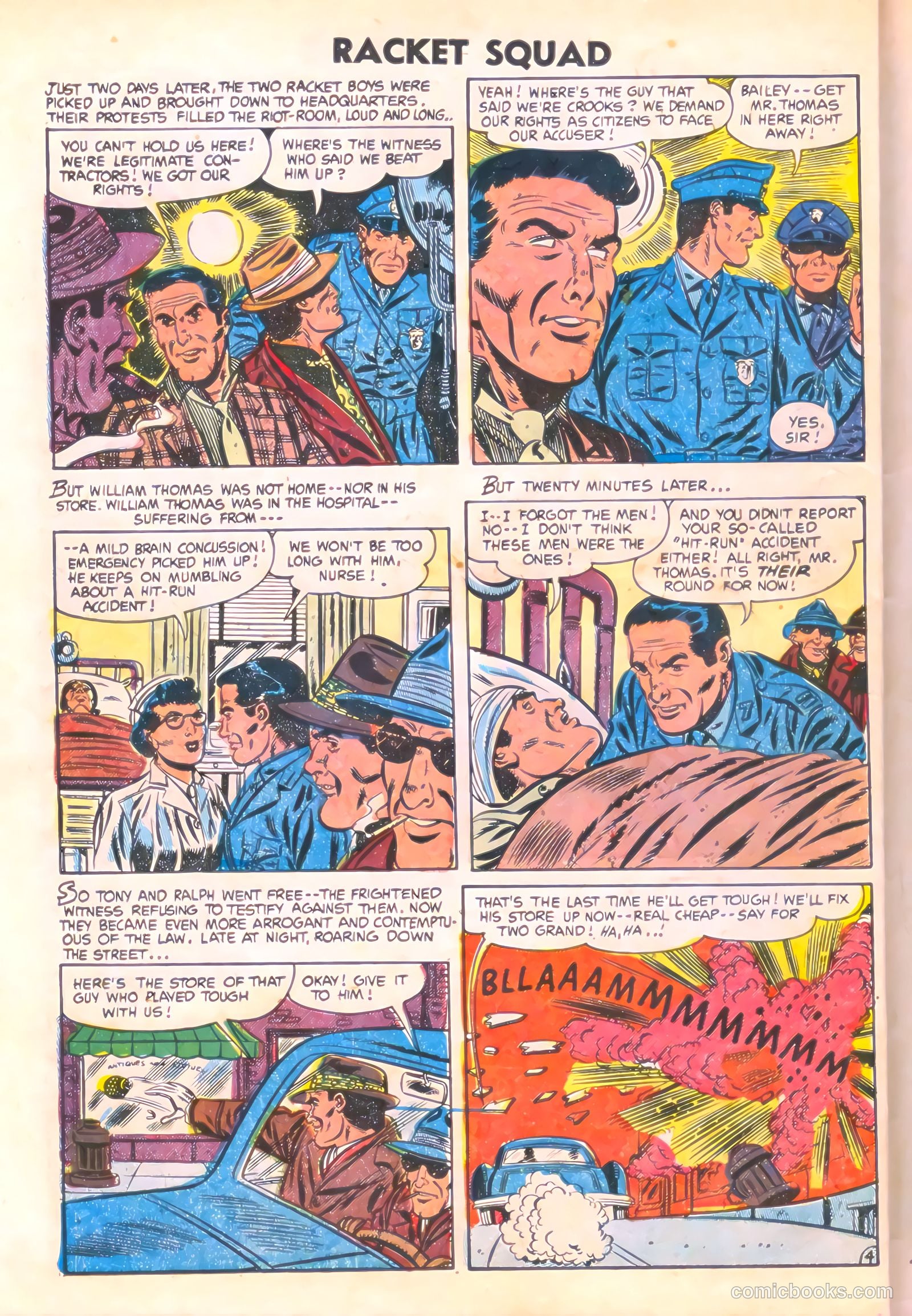 Racket Squad in Action #12 (1954) — page 30 of 36