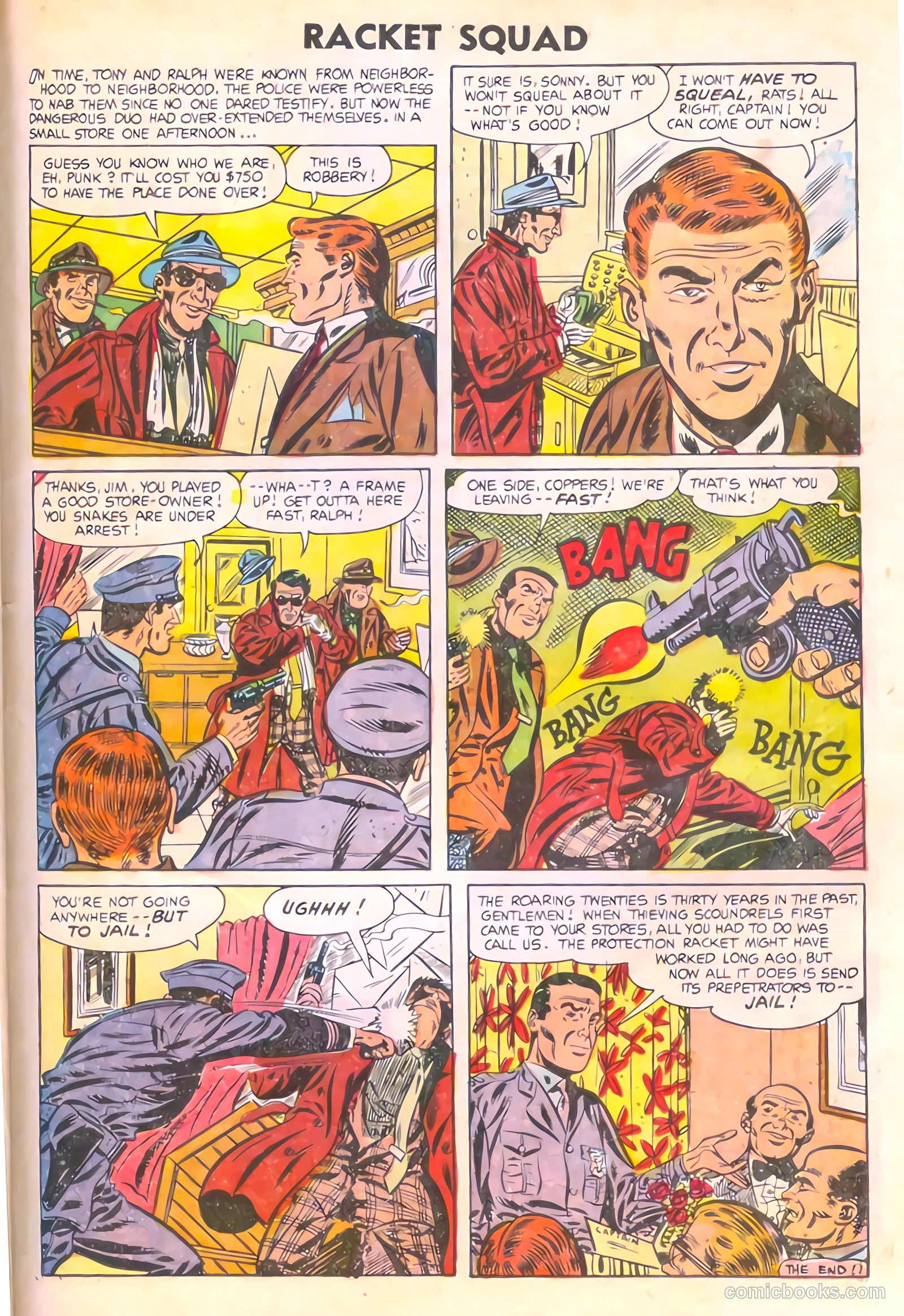 Racket Squad in Action #12 (1954) — page 31 of 36