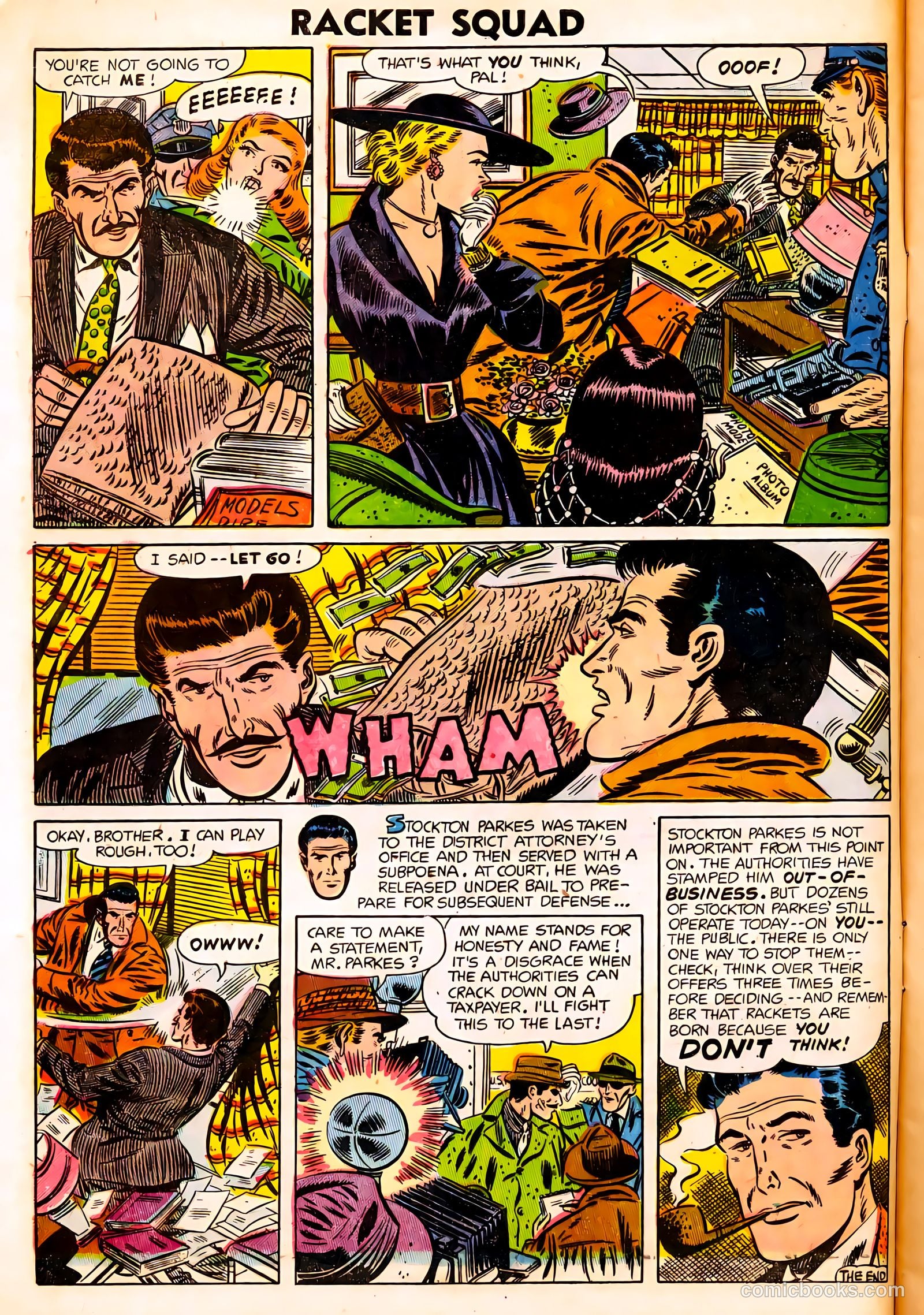 Racket Squad in Action #13 (1954) — page 8 of 36