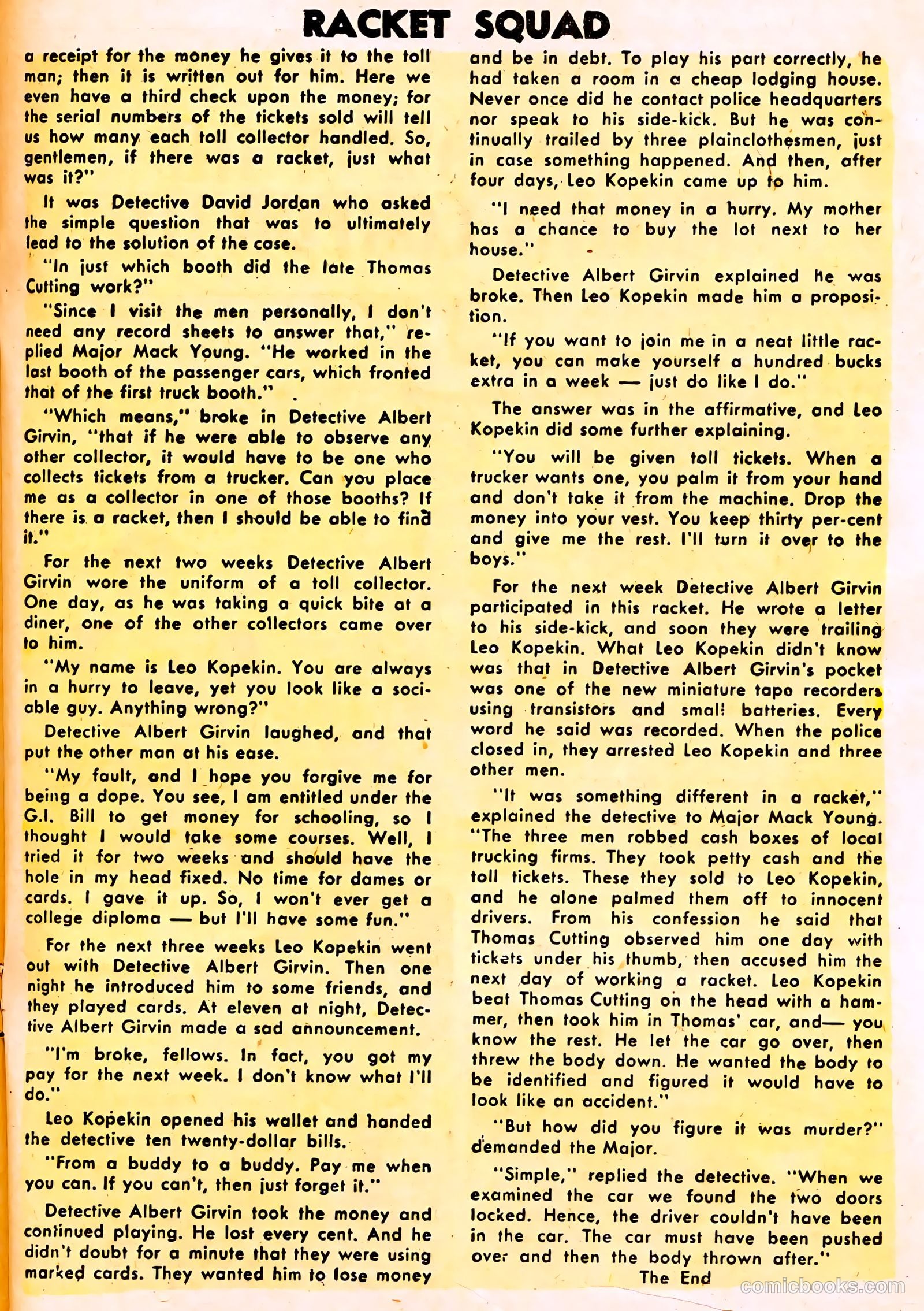 Racket Squad in Action #13 (1954) — page 17 of 36