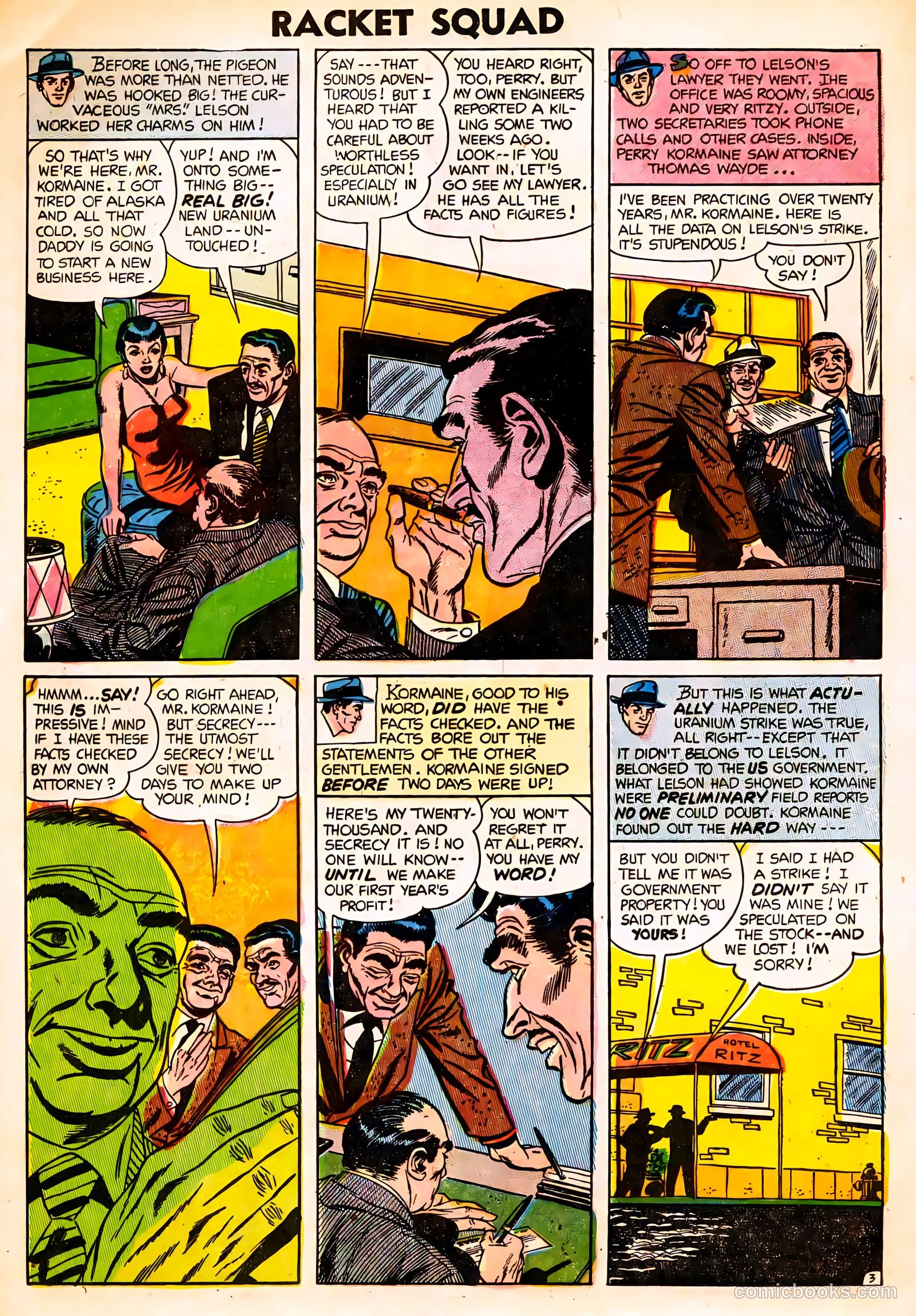 Racket Squad in Action #13 (1954) — page 20 of 36