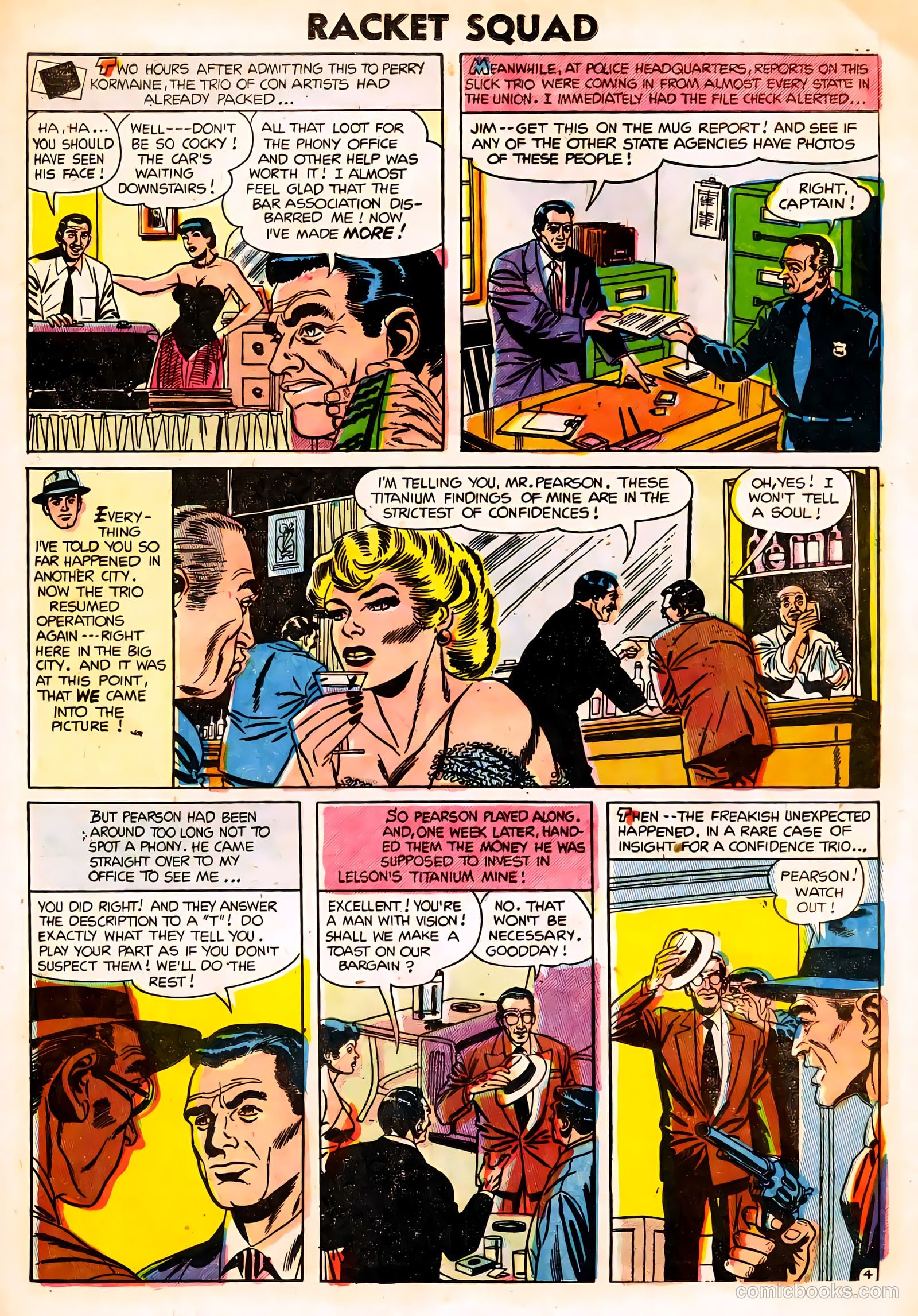 Racket Squad in Action #13 (1954) — page 21 of 36