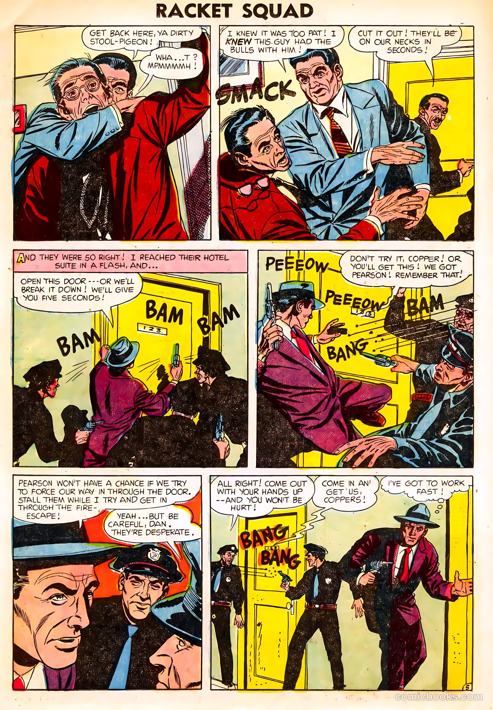 Racket Squad in Action #13 (1954) — page 22 of 36