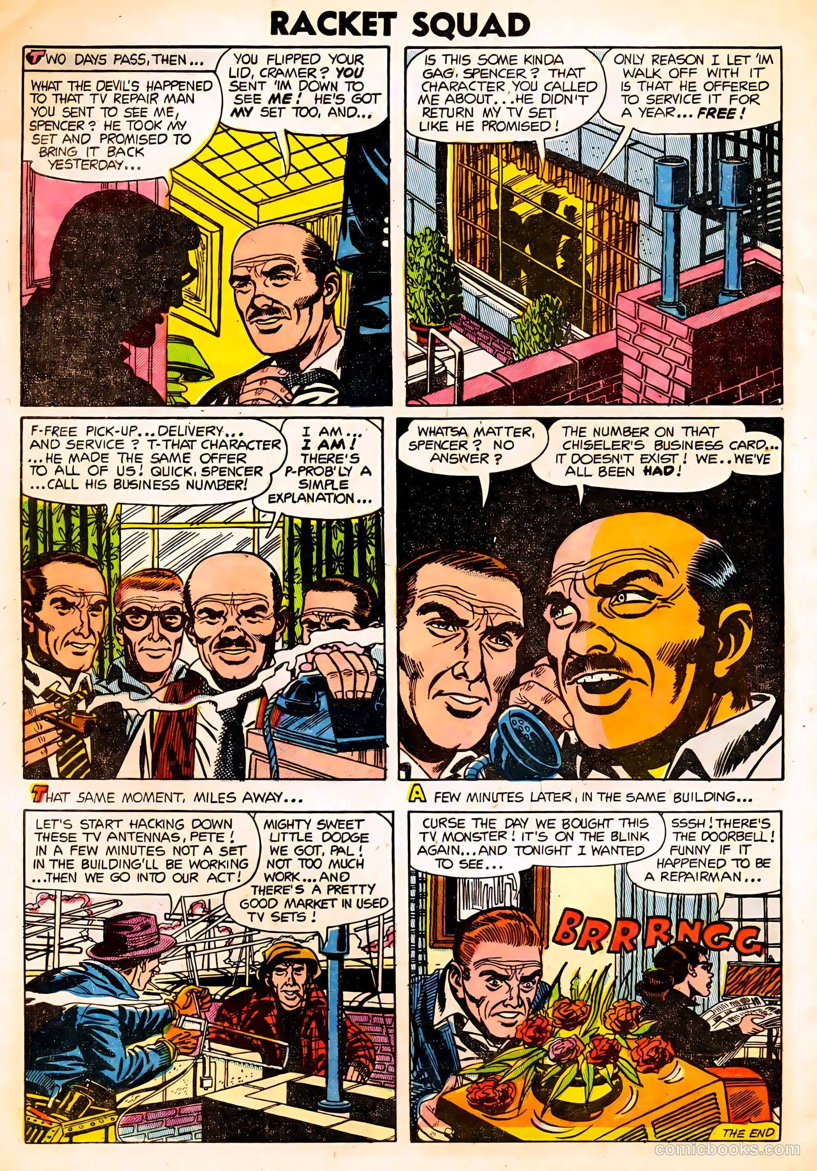 Racket Squad in Action #13 (1954) — page 32 of 36