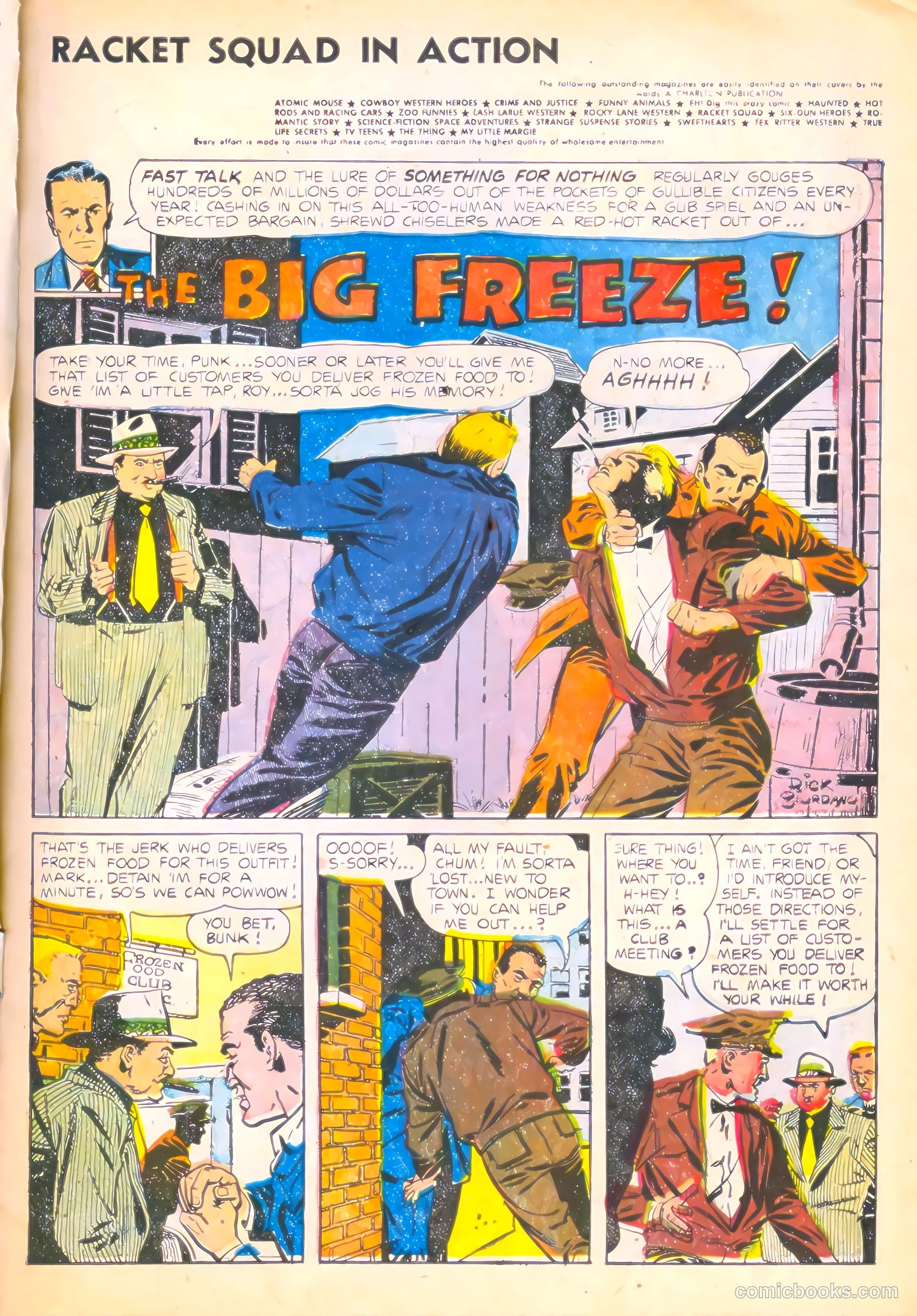 Racket Squad in Action #14 (1955) — page 3 of 36