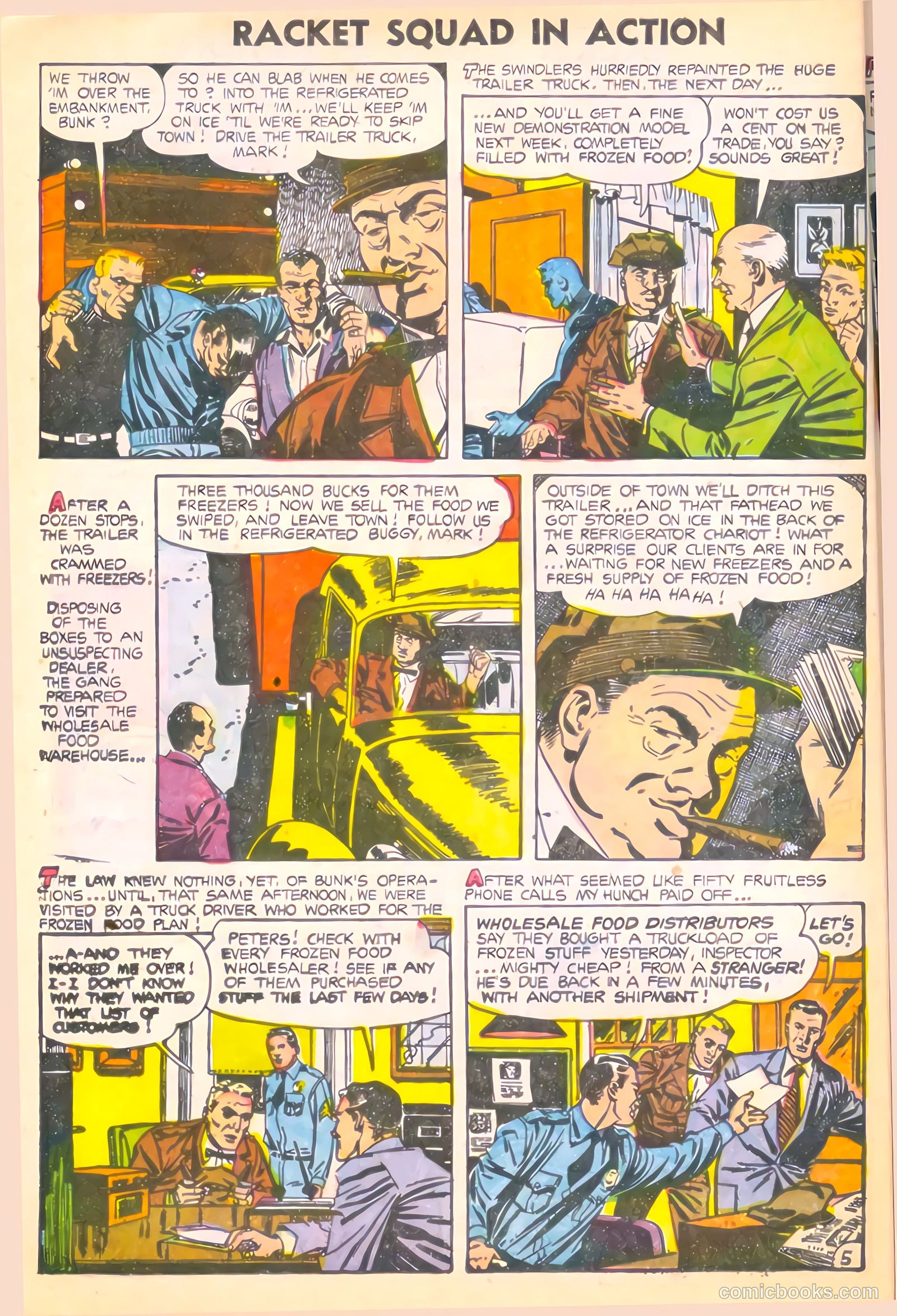 Racket Squad in Action #14 (1955) — page 8 of 36