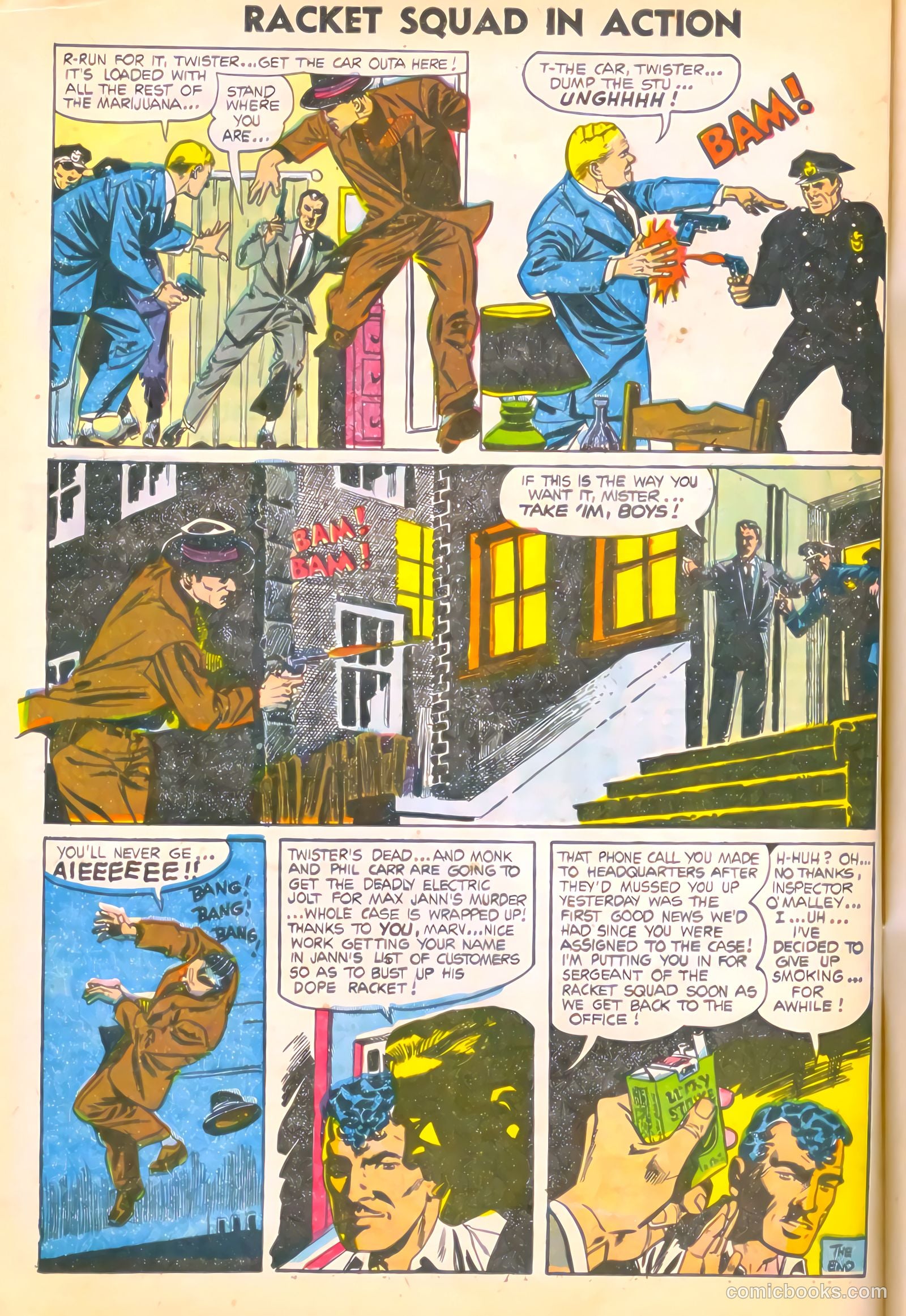 Racket Squad in Action #14 (1955) — page 16 of 36