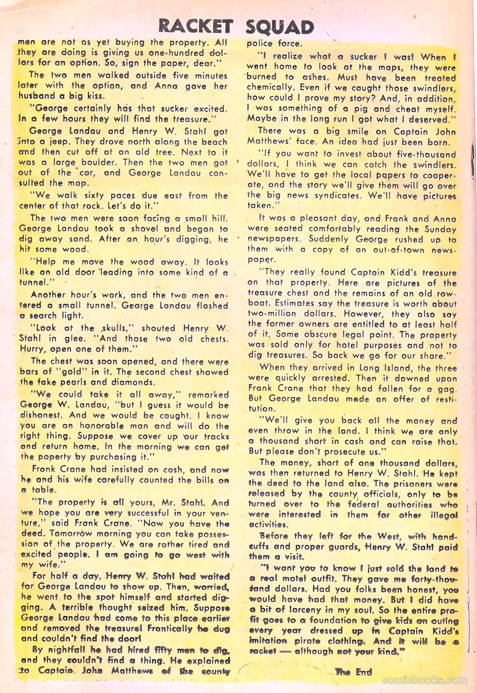 Racket Squad in Action #14 (1955) — page 18 of 36