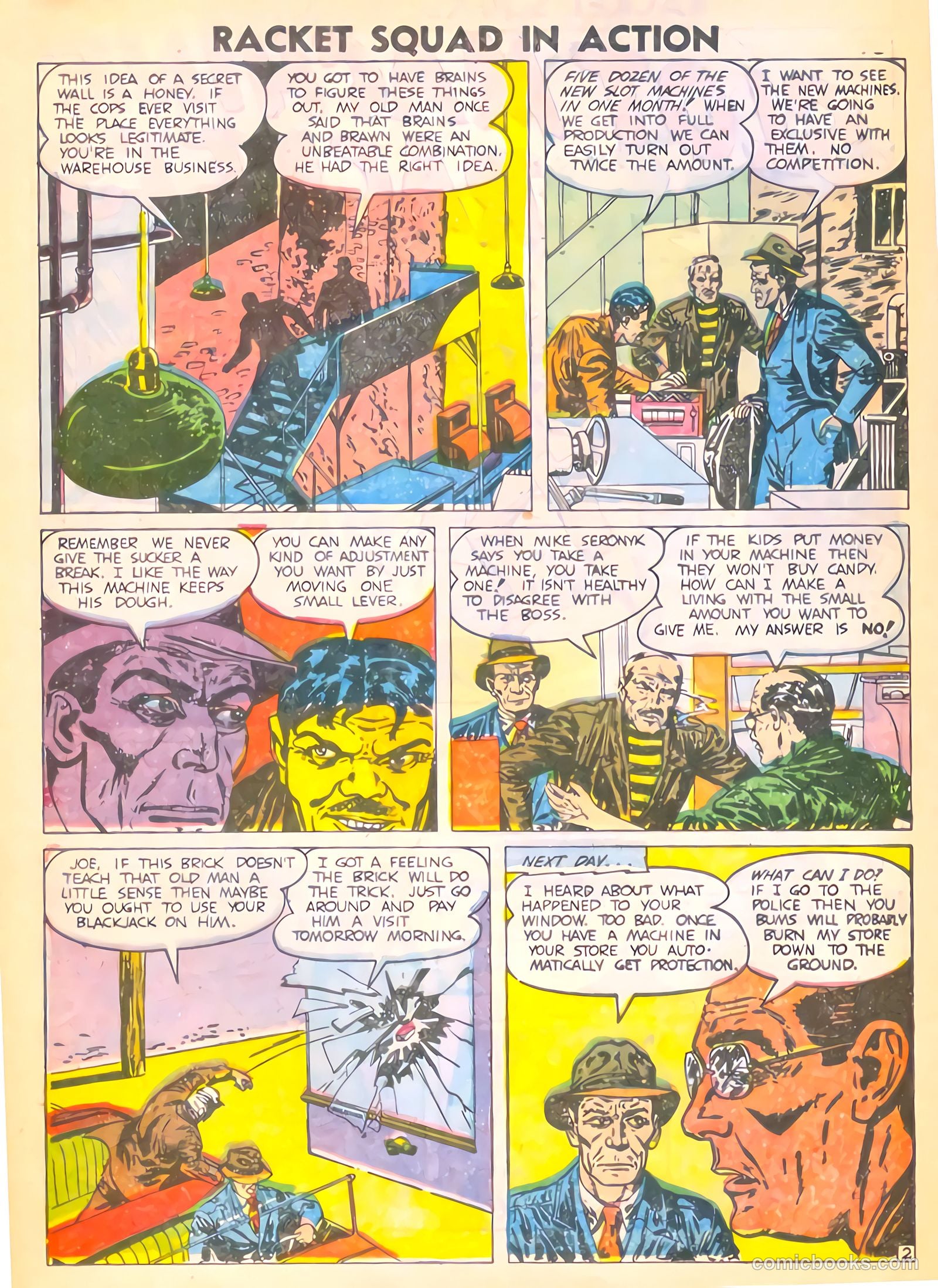 Racket Squad in Action #14 (1955) — page 20 of 36