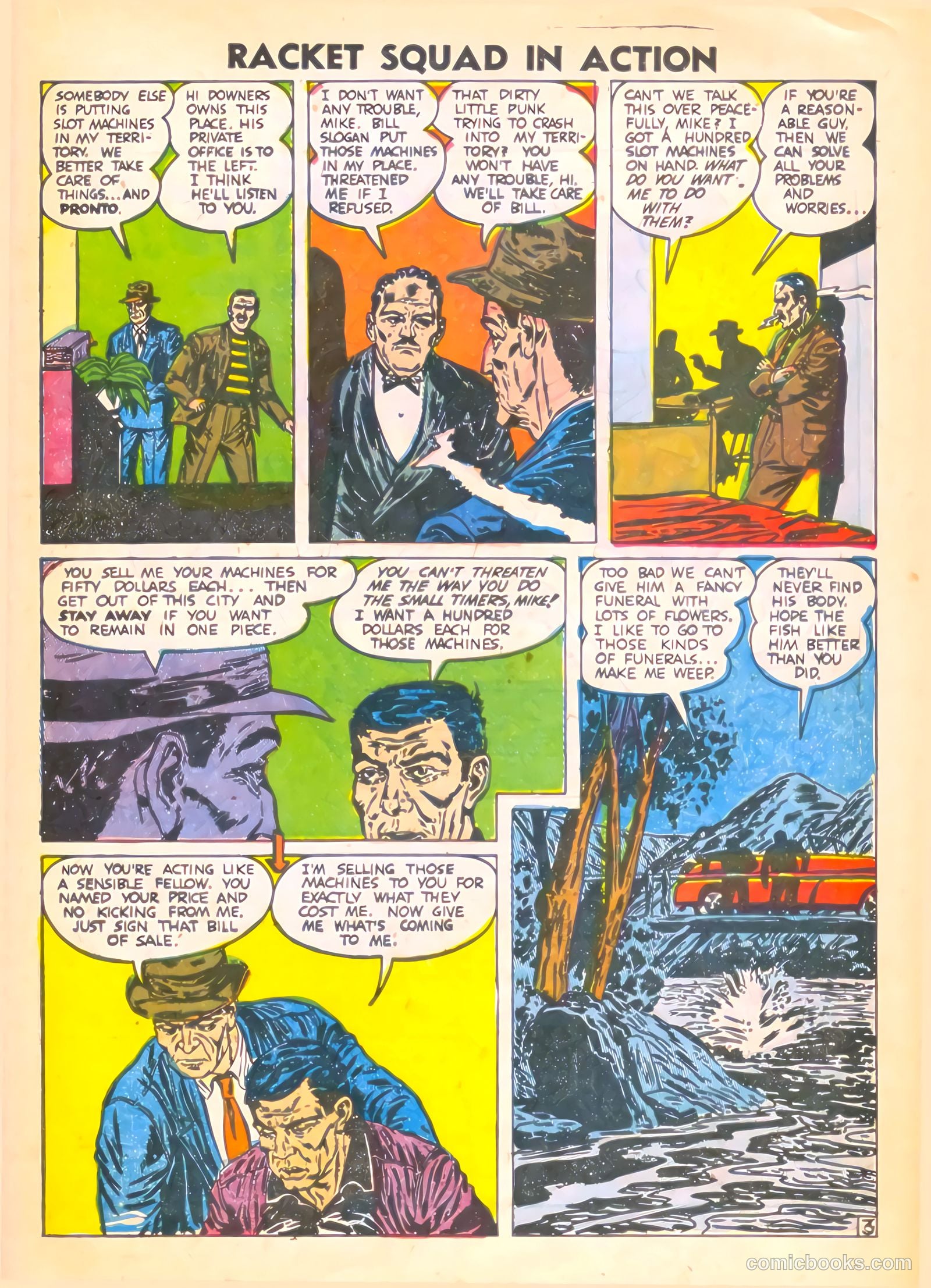 Racket Squad in Action #14 (1955) — page 21 of 36